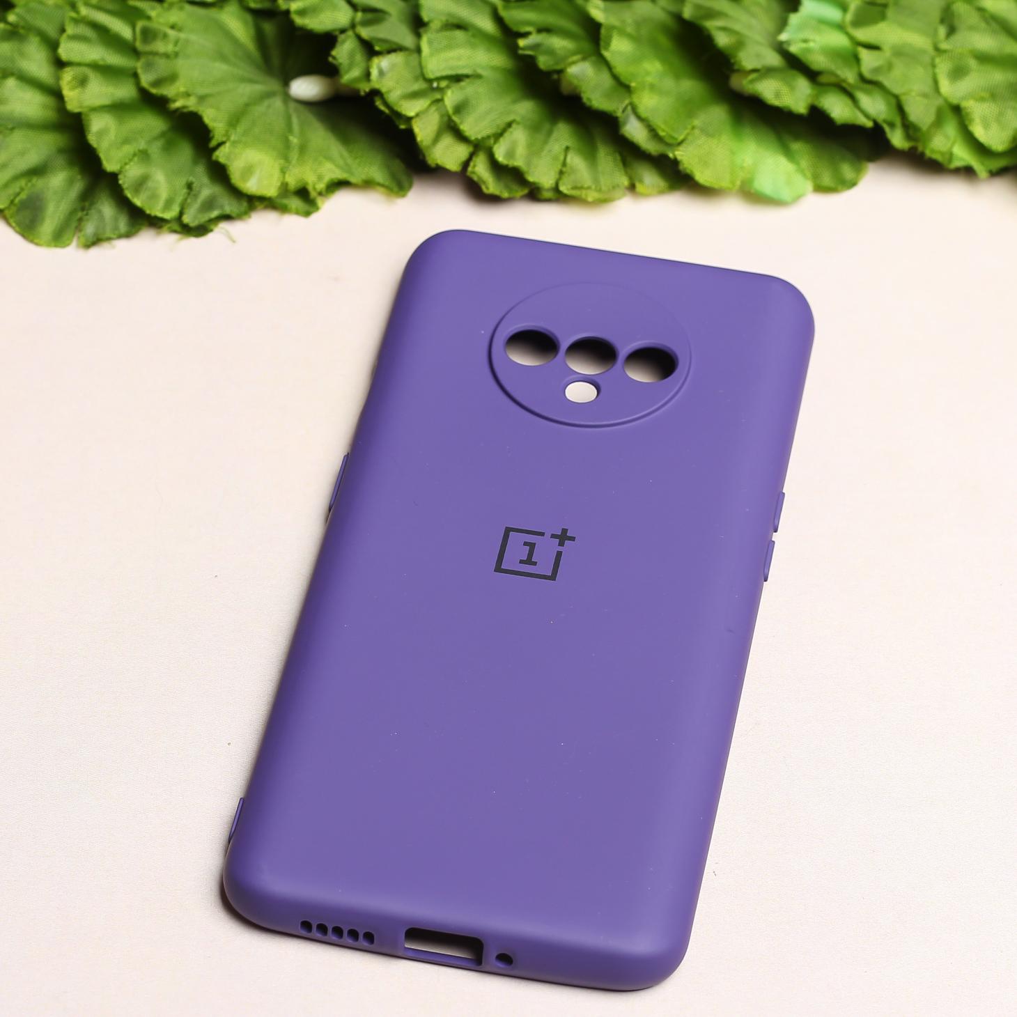 Deep Purple Camera Original Silicone Case for Oneplus 7T