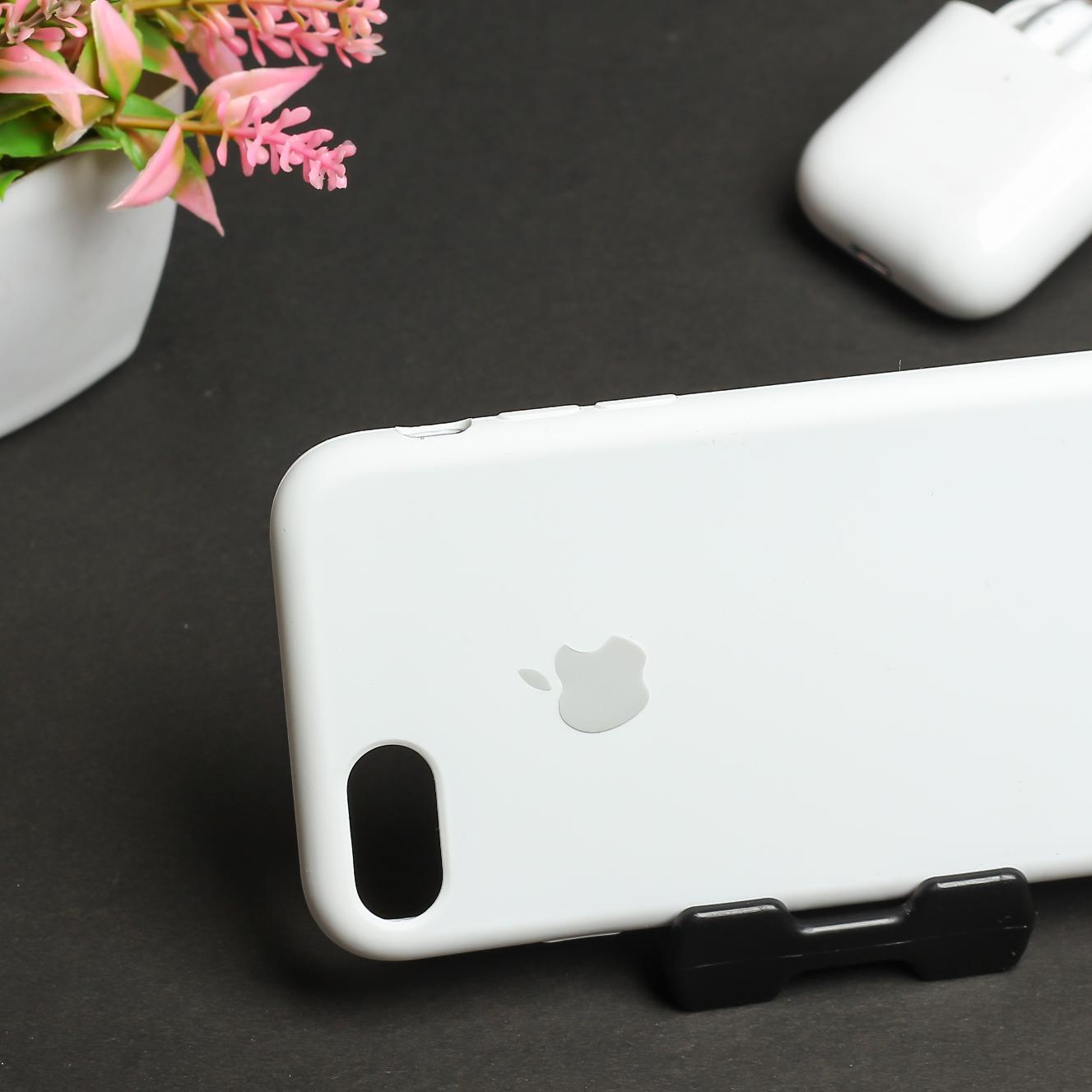 White Original Silicone case for Apple iphone 8