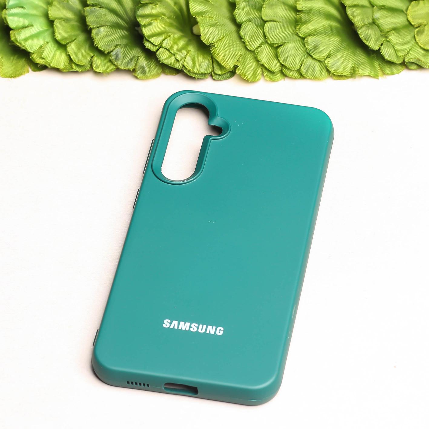 Dark Green Original Silicone case for Samsung S23 FE