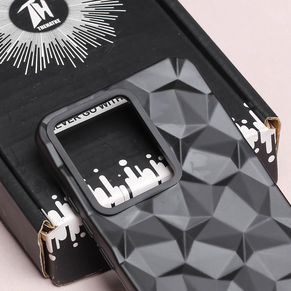 Black Square Diamond Silicone case for Motorola Edge 40