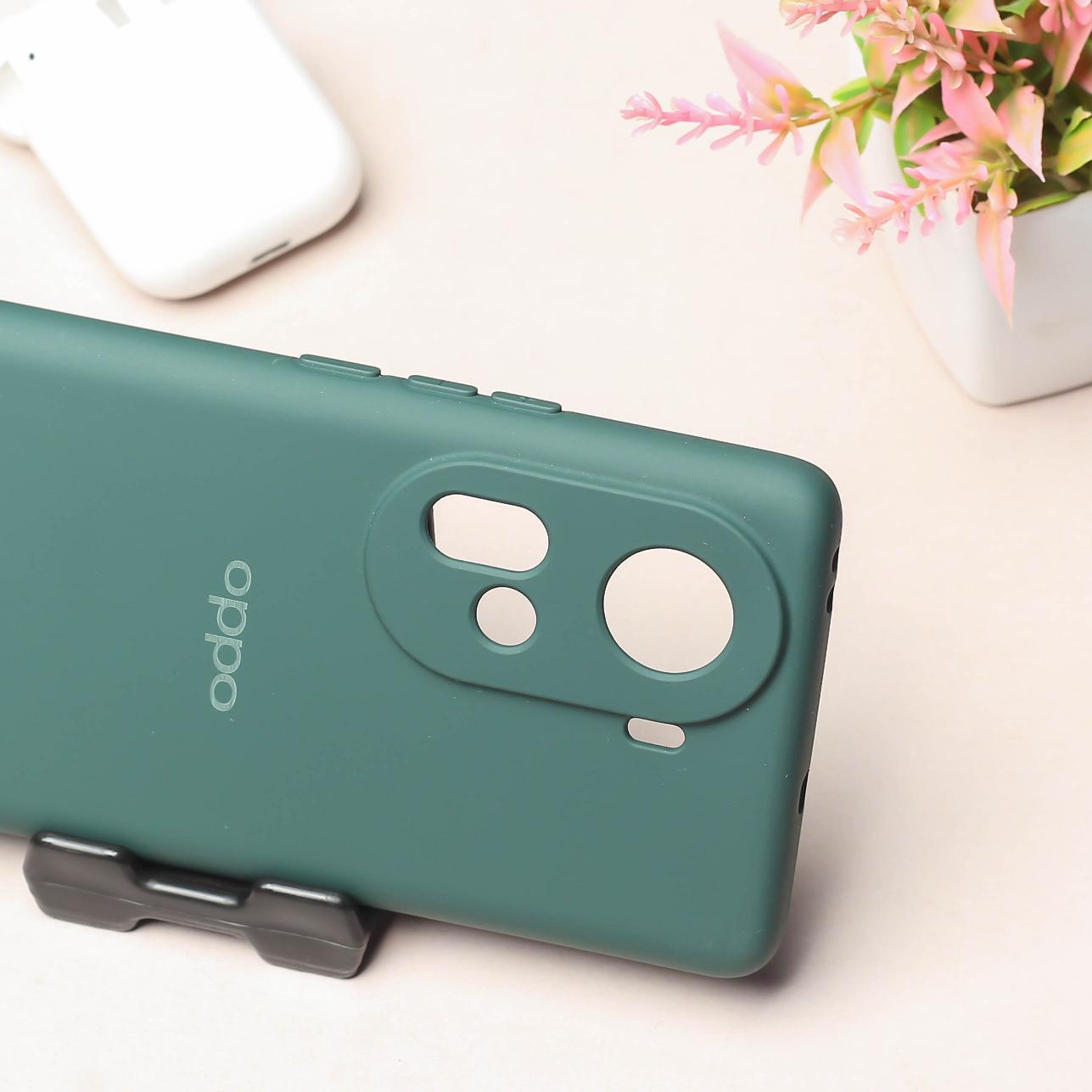 Dark Green Camera Original Silicone case for Oppo Reno 11