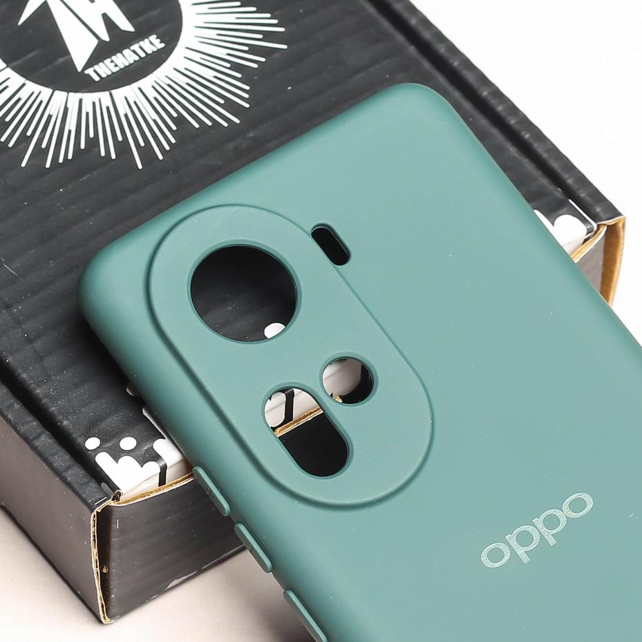 Dark Green Camera Original Silicone case for Oppo Reno 11