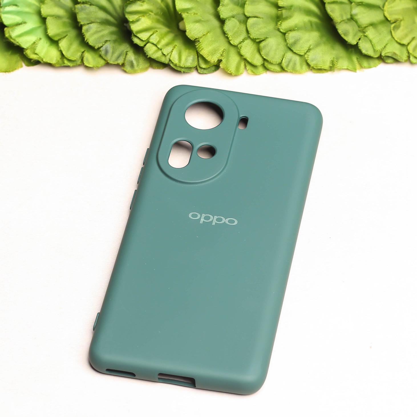 Dark Green Camera Original Silicone case for Oppo Reno 11