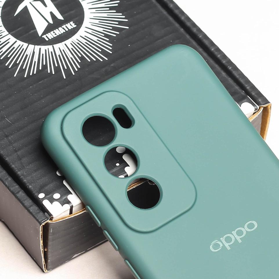 Dark Green Camera Original Silicone case for Oppo Reno 12