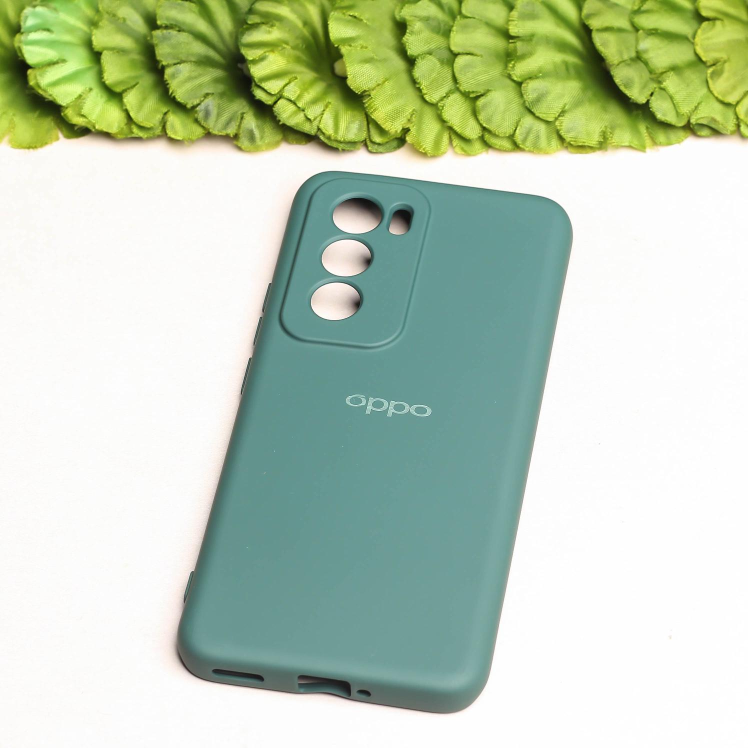 Dark Green Camera Original Silicone case for Oppo Reno 12