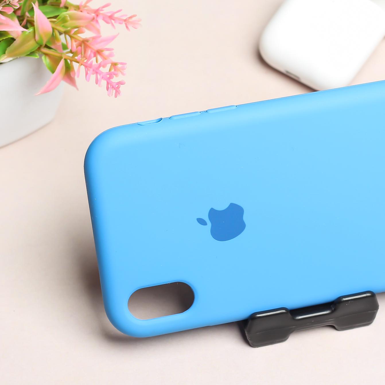 Sky Blue Original Silicone case for Apple iphone XR