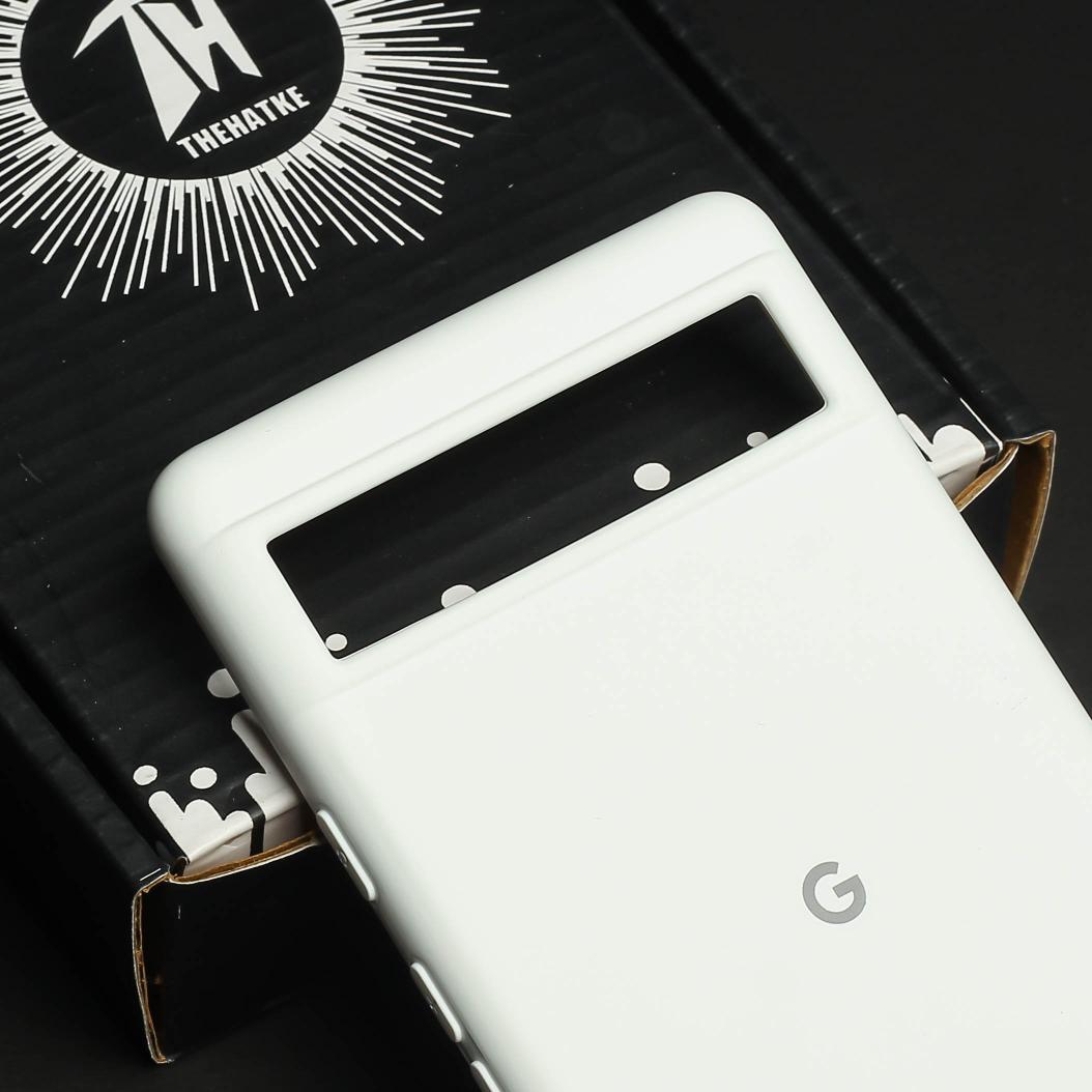 White Original Silicone case for Google Pixel 6A