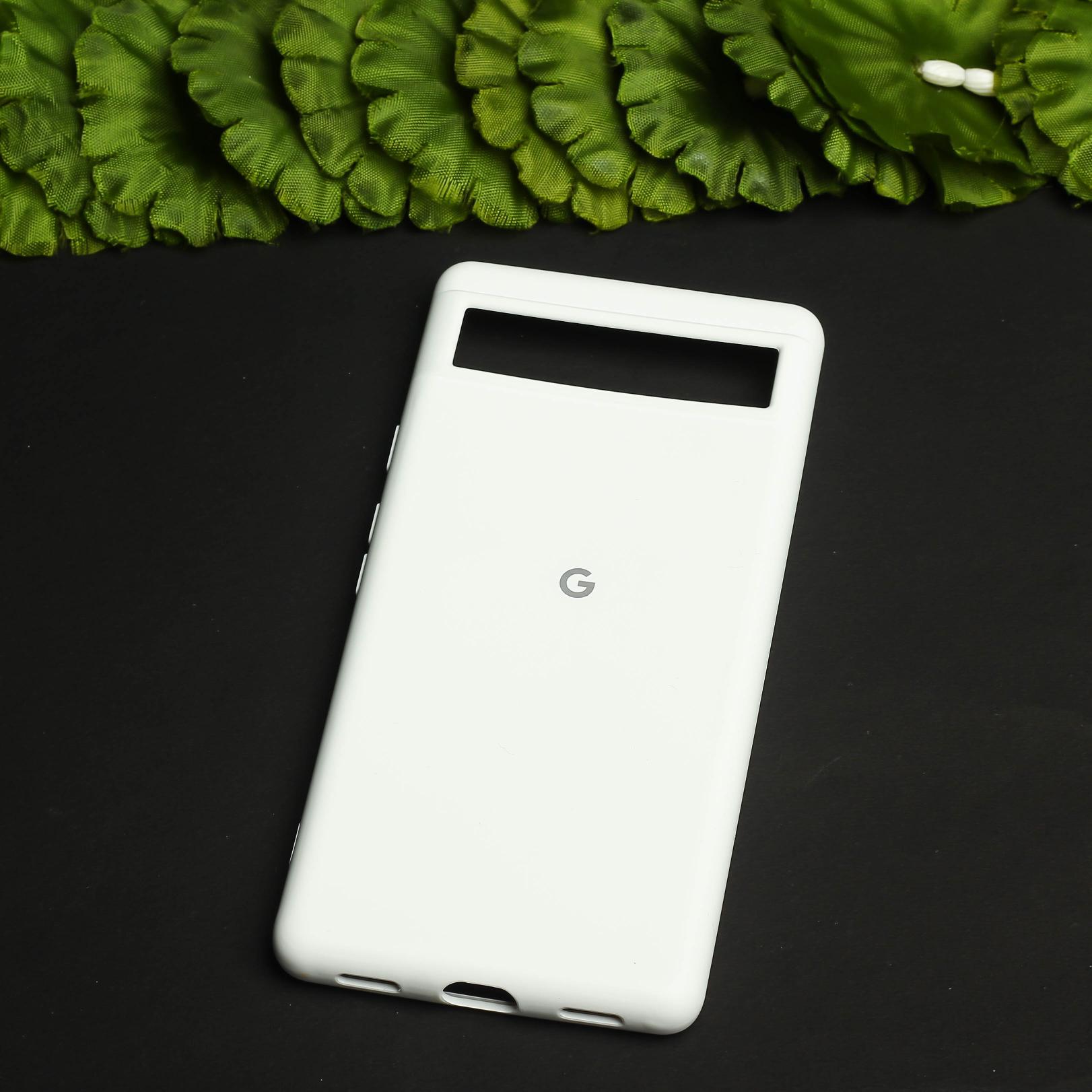 White Original Silicone case for Google Pixel 6A