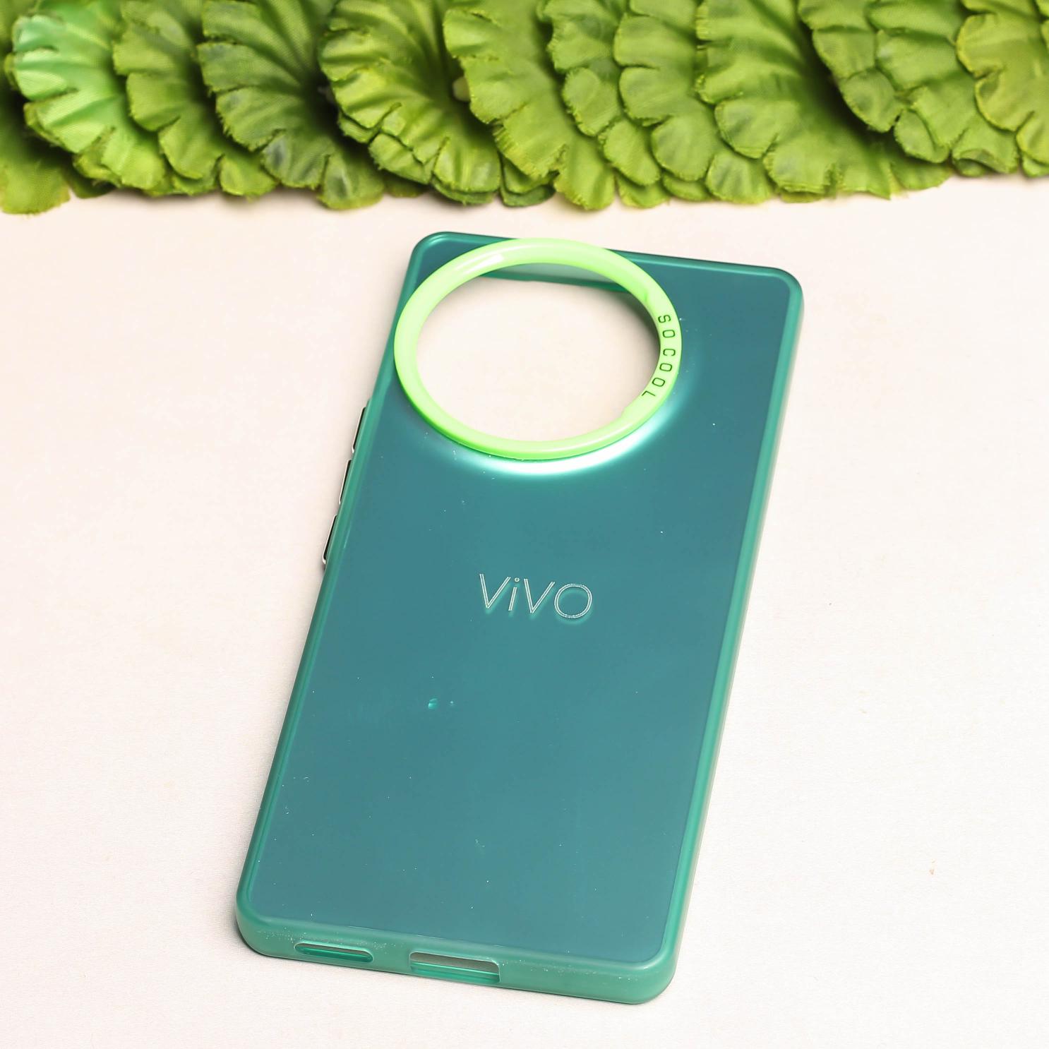 Green Rgiem Slim Slicone Non-Yellowing Protective Case for Vivo V30e
