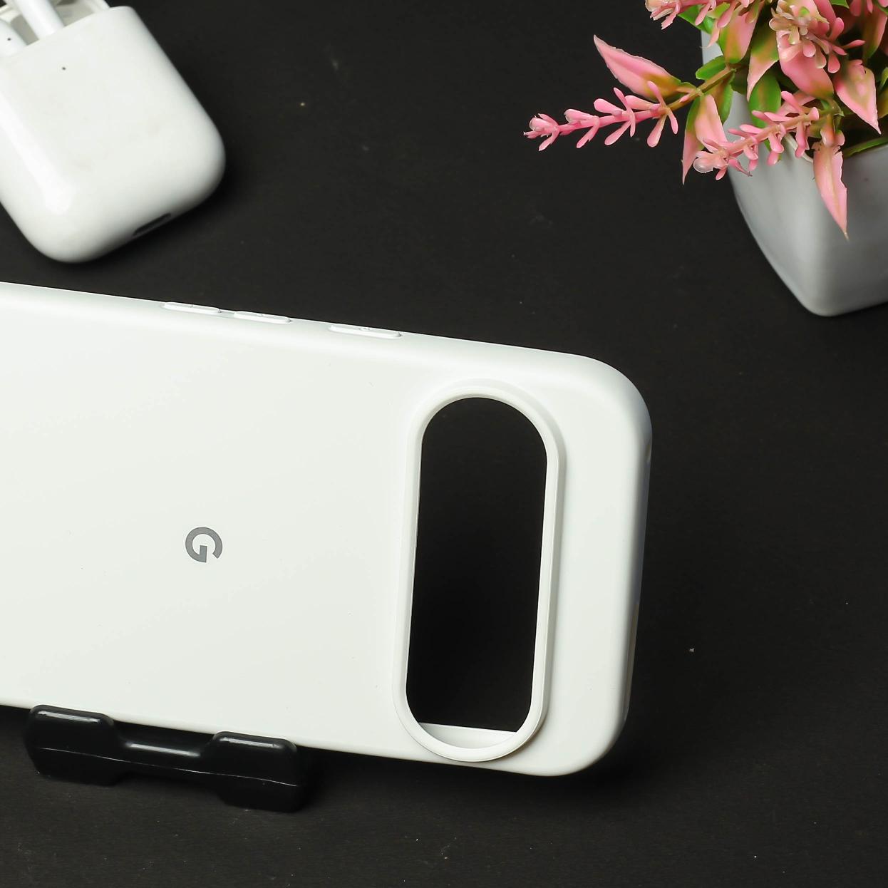 White Original Silicone case for Google Pixel 9