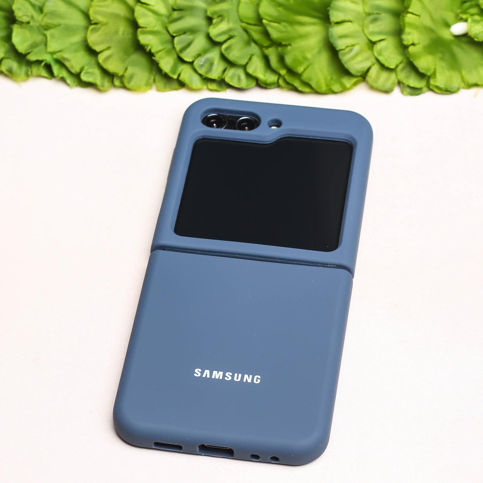 Dark Blue Original Silicone case for Samsung Galaxy Z FLIP 5