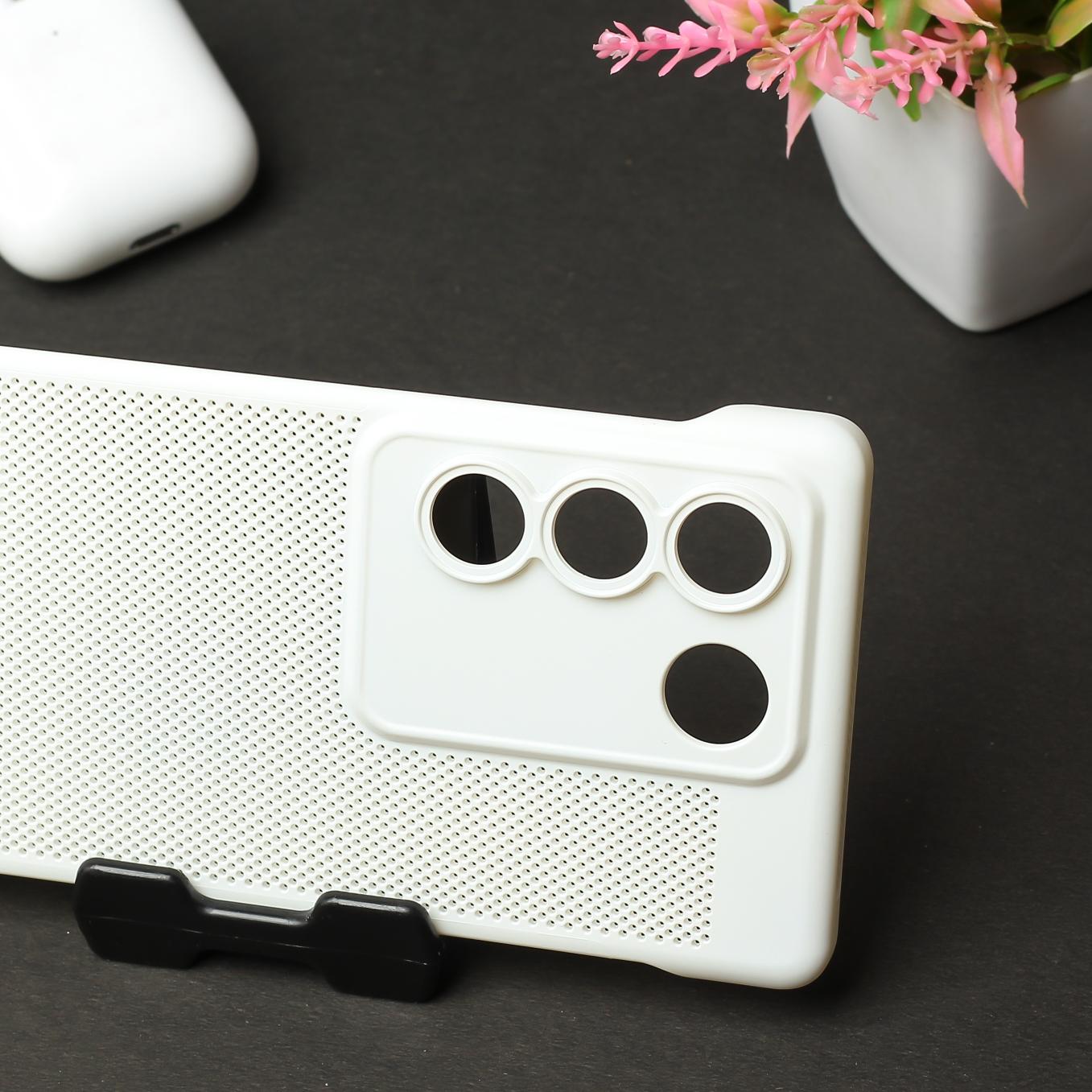 White Camera Original Silicone case for Vivo V27