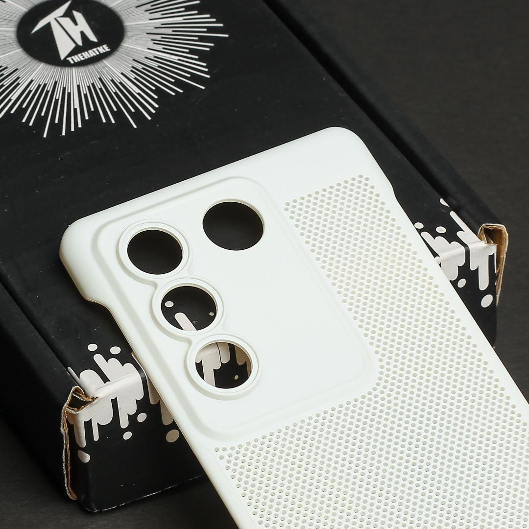 White Camera Original Silicone case for Vivo V27