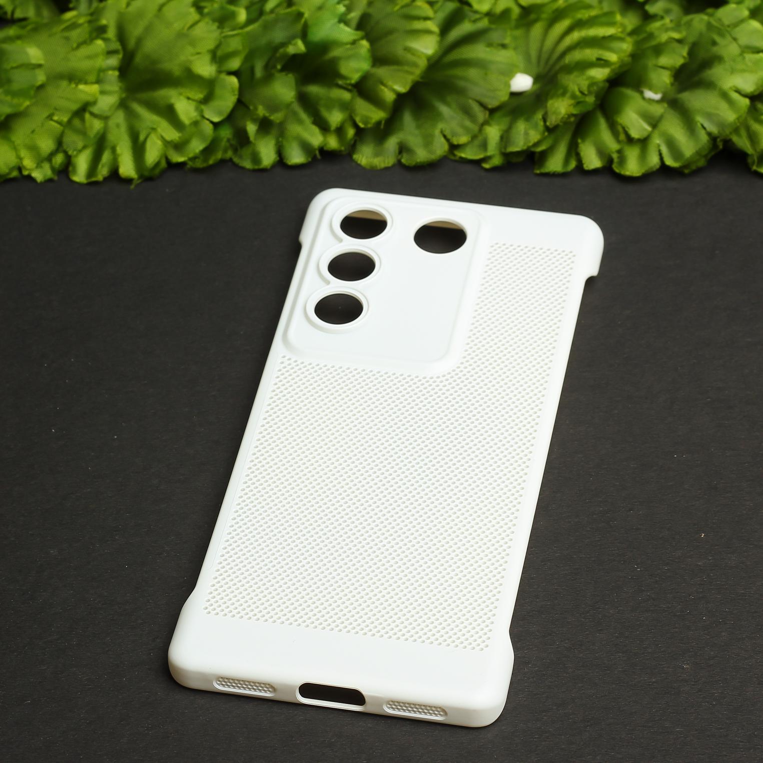 White Camera Original Silicone case for Vivo V27