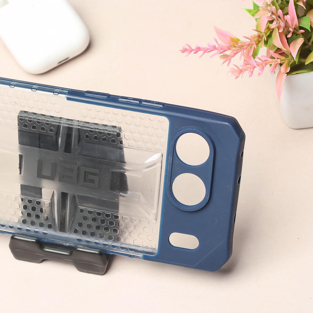 Blue UAG Transparent Case for Oneplus Nord 4