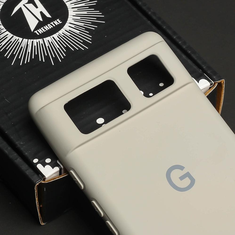 Cream Camera Original Silicone case for Google Pixel 6