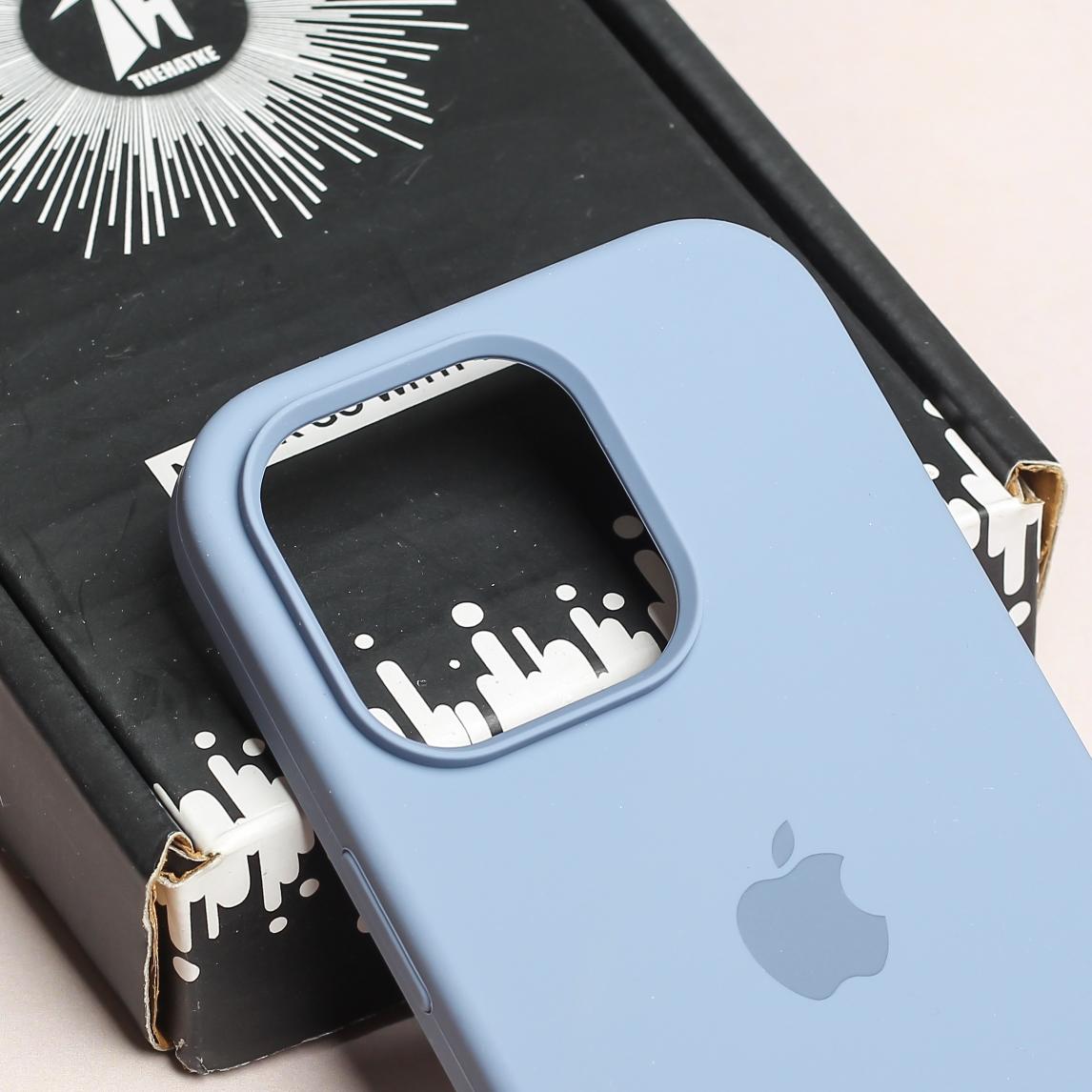 Pastel Purple Original Silicone case for Apple iphone 13 Max