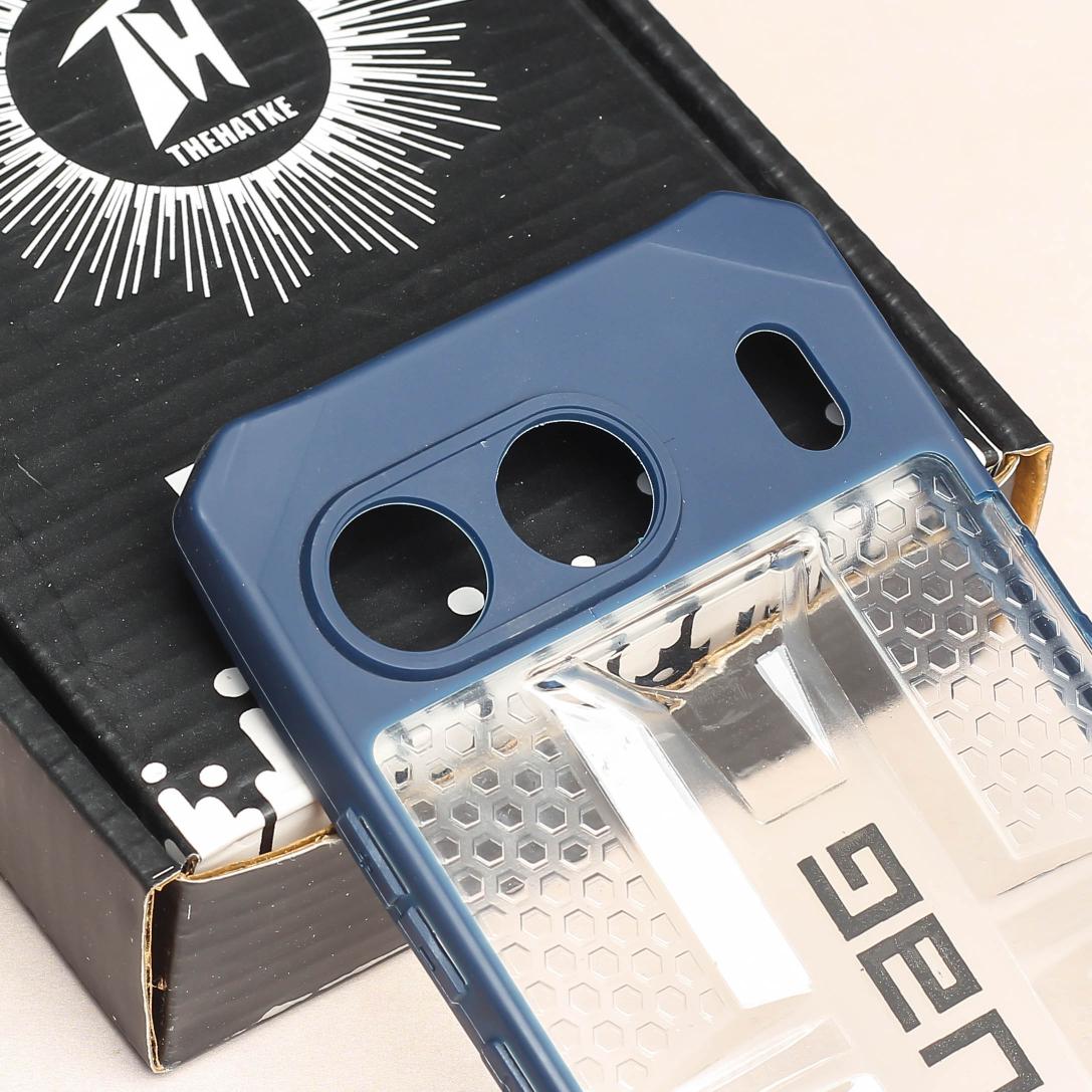 Blue UAG Transparent Case for Oneplus Nord 4