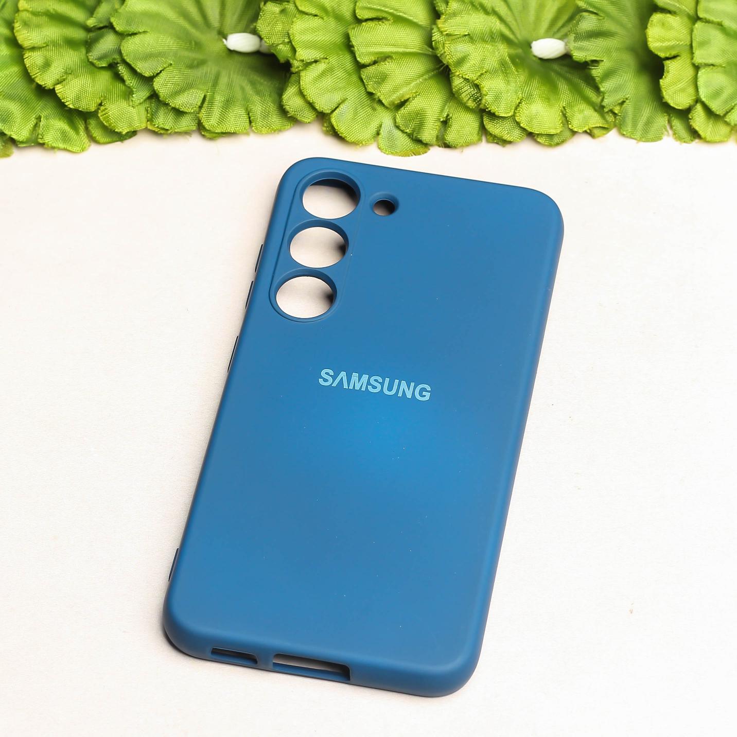 Cosmic Blue Camera Original Silicone case for Samsung S21 FE