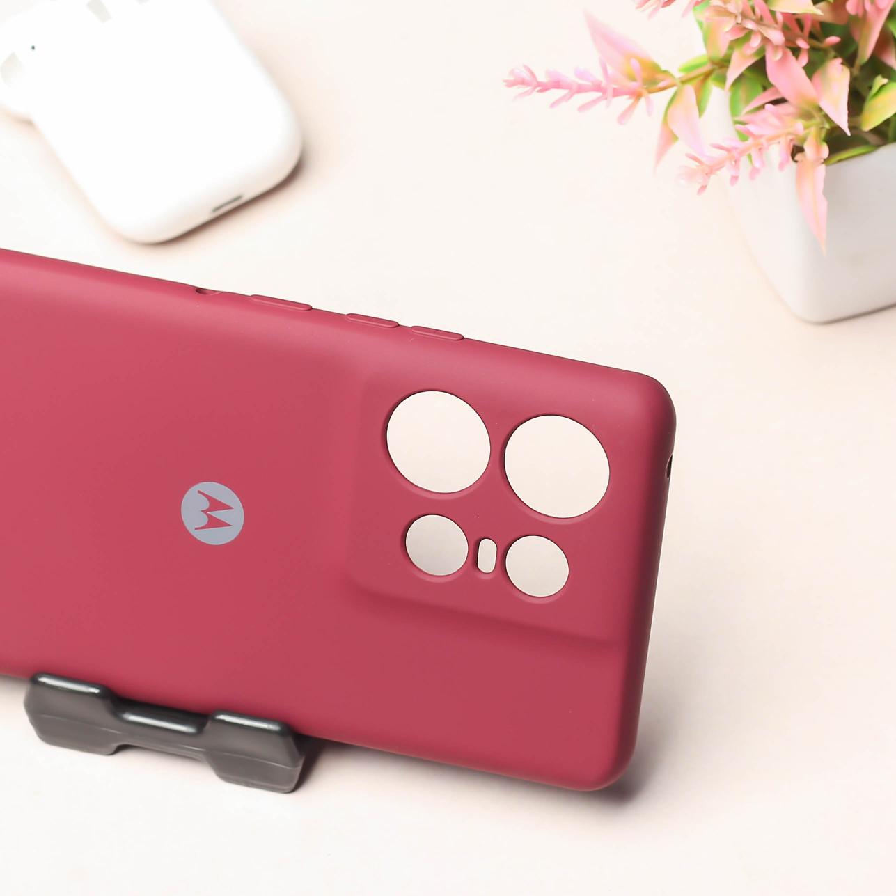 Mehroon Camera Original Silicone case for Motorola Edge 50 Pro