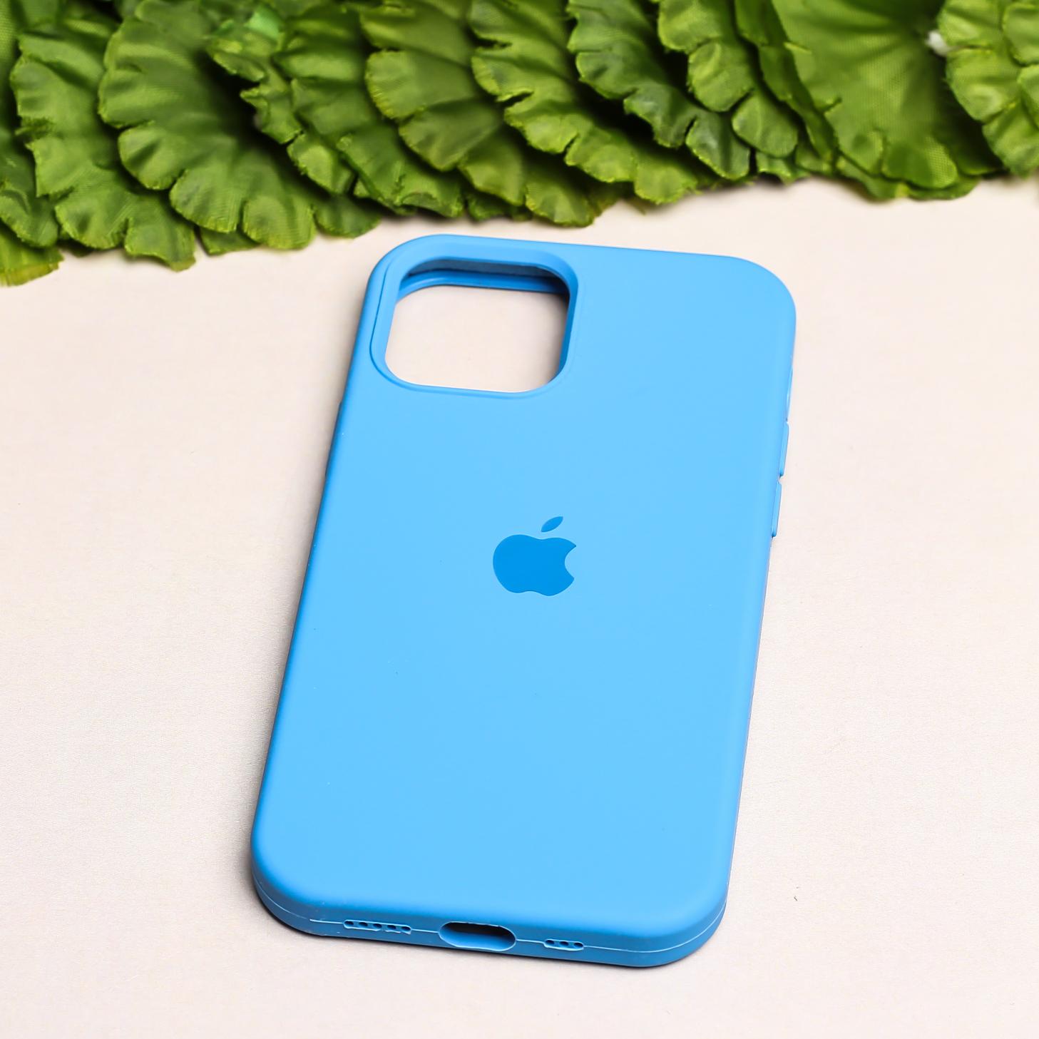 Sky Blue Original Silicone case for Apple iphone 12 mini