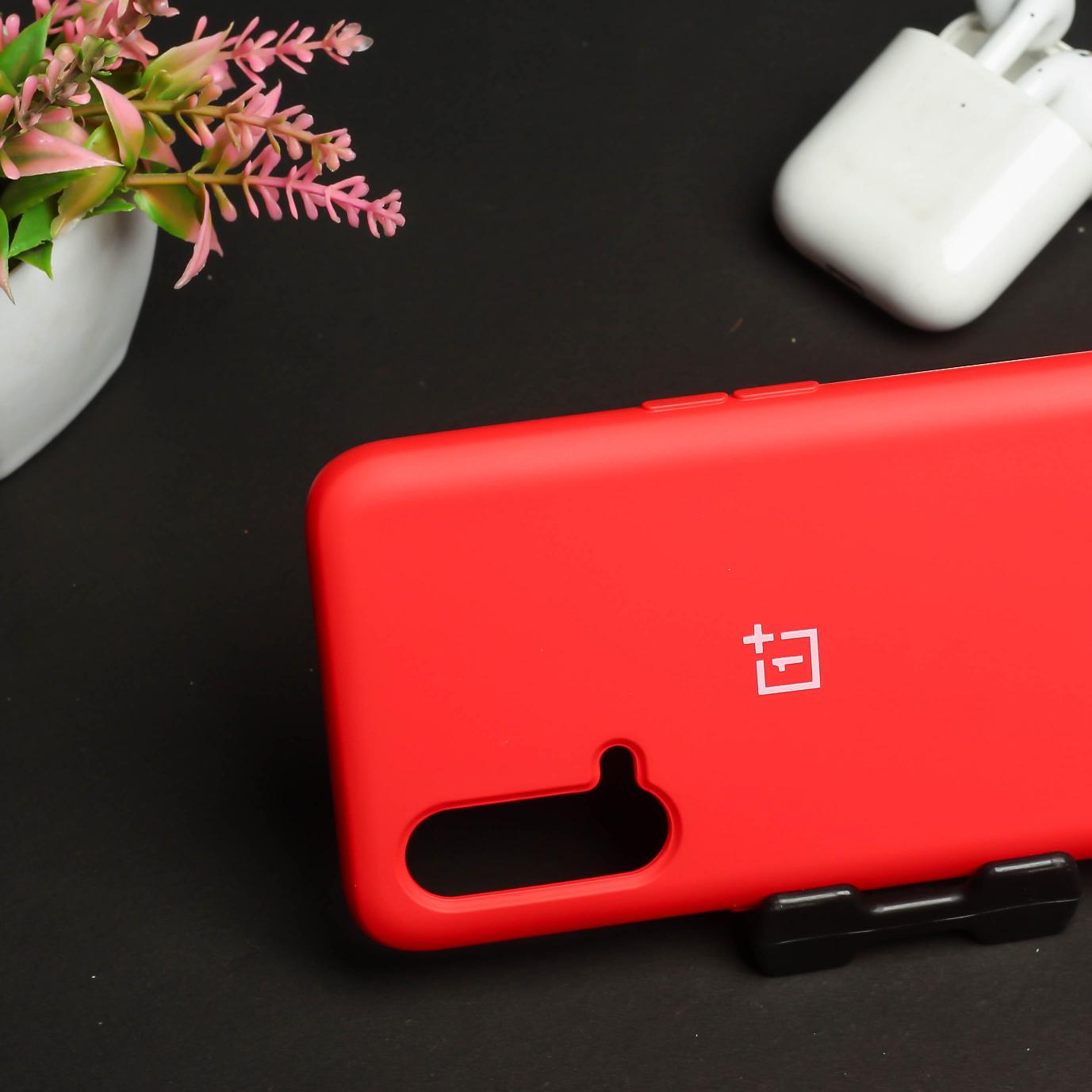 Red Original Silicone case for Oneplus Nord CE