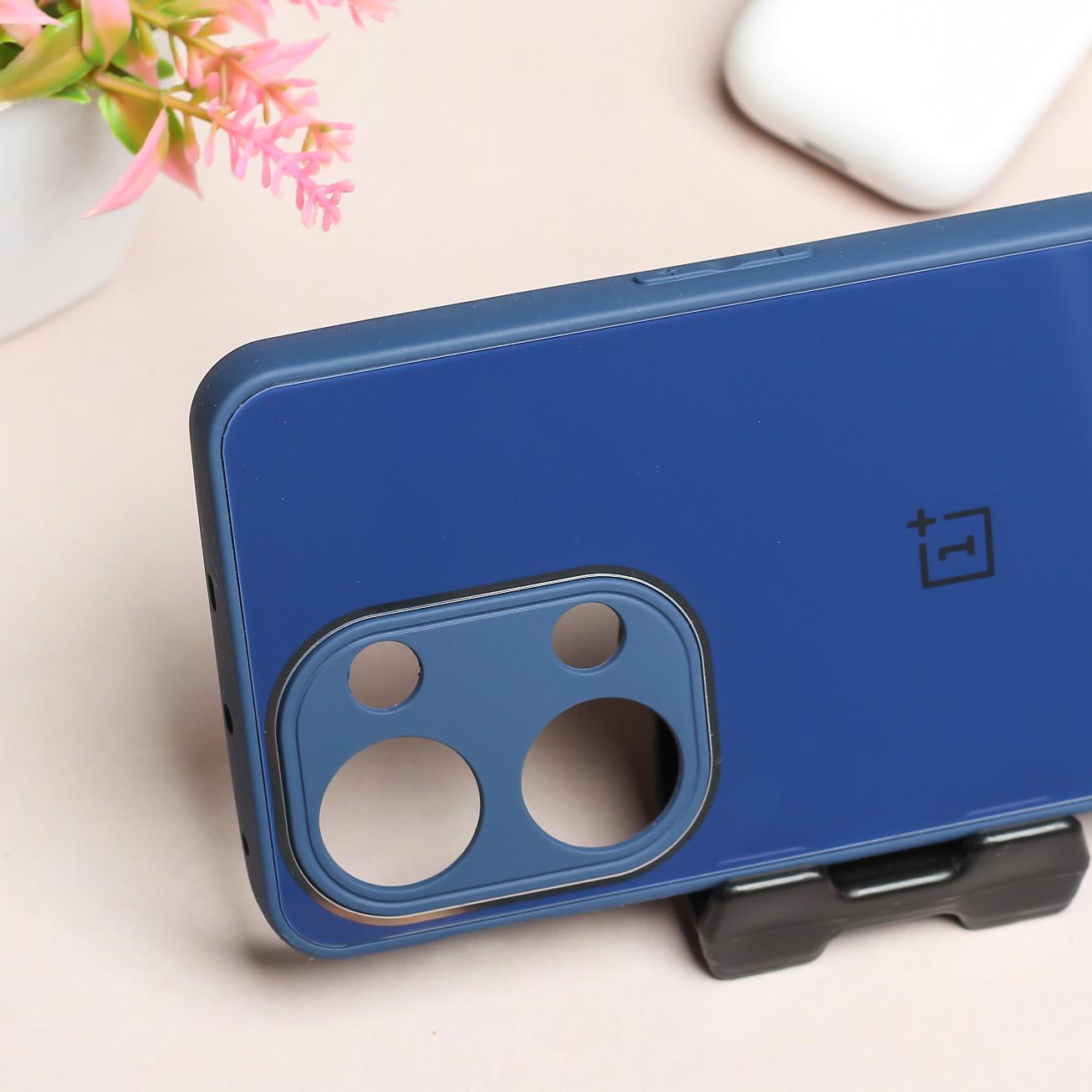 Dark Blue camera Safe mirror case for Oneplus Nord 3
