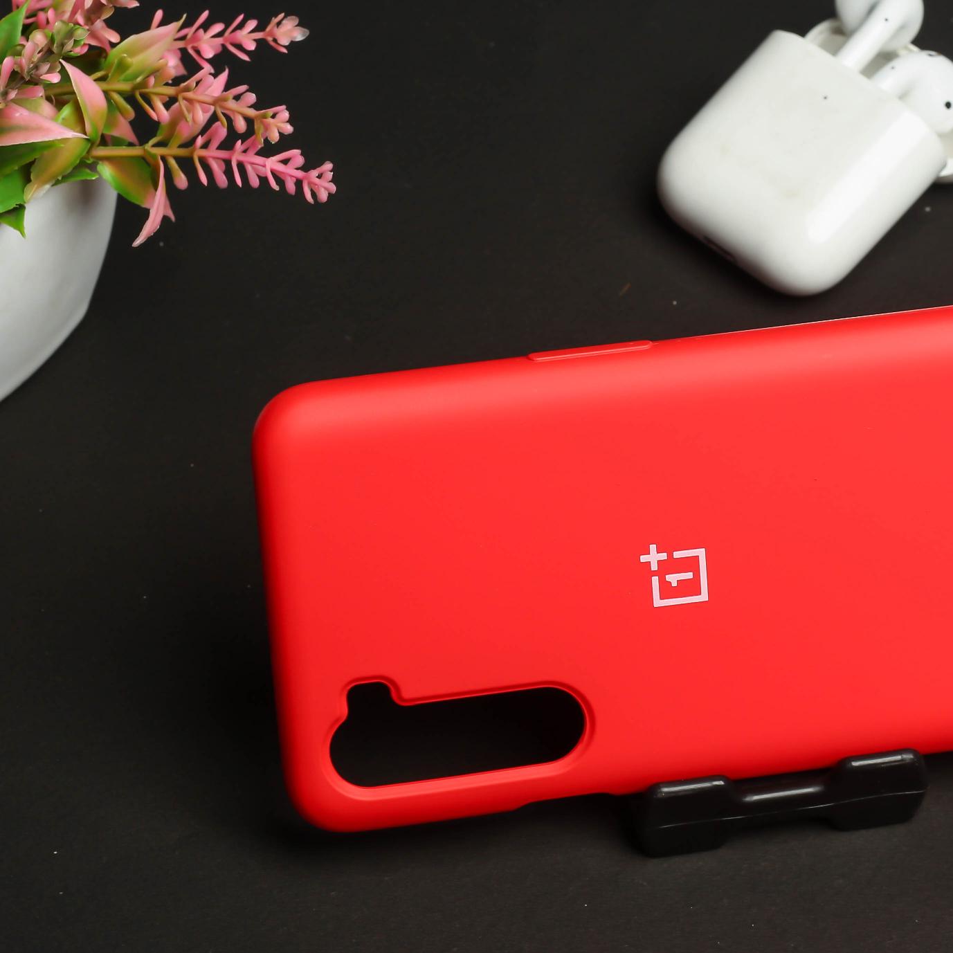Red Original Silicone case for Oneplus Nord