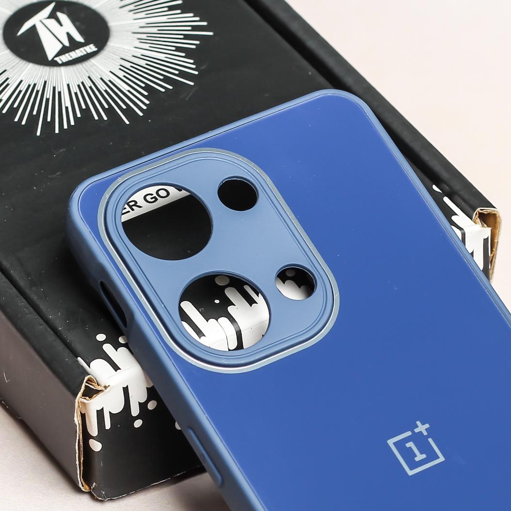 Dark Blue camera Safe mirror case for Oneplus Nord 3