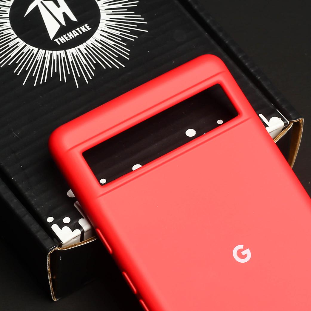 Red Original Silicone case for Google Pixel 6A