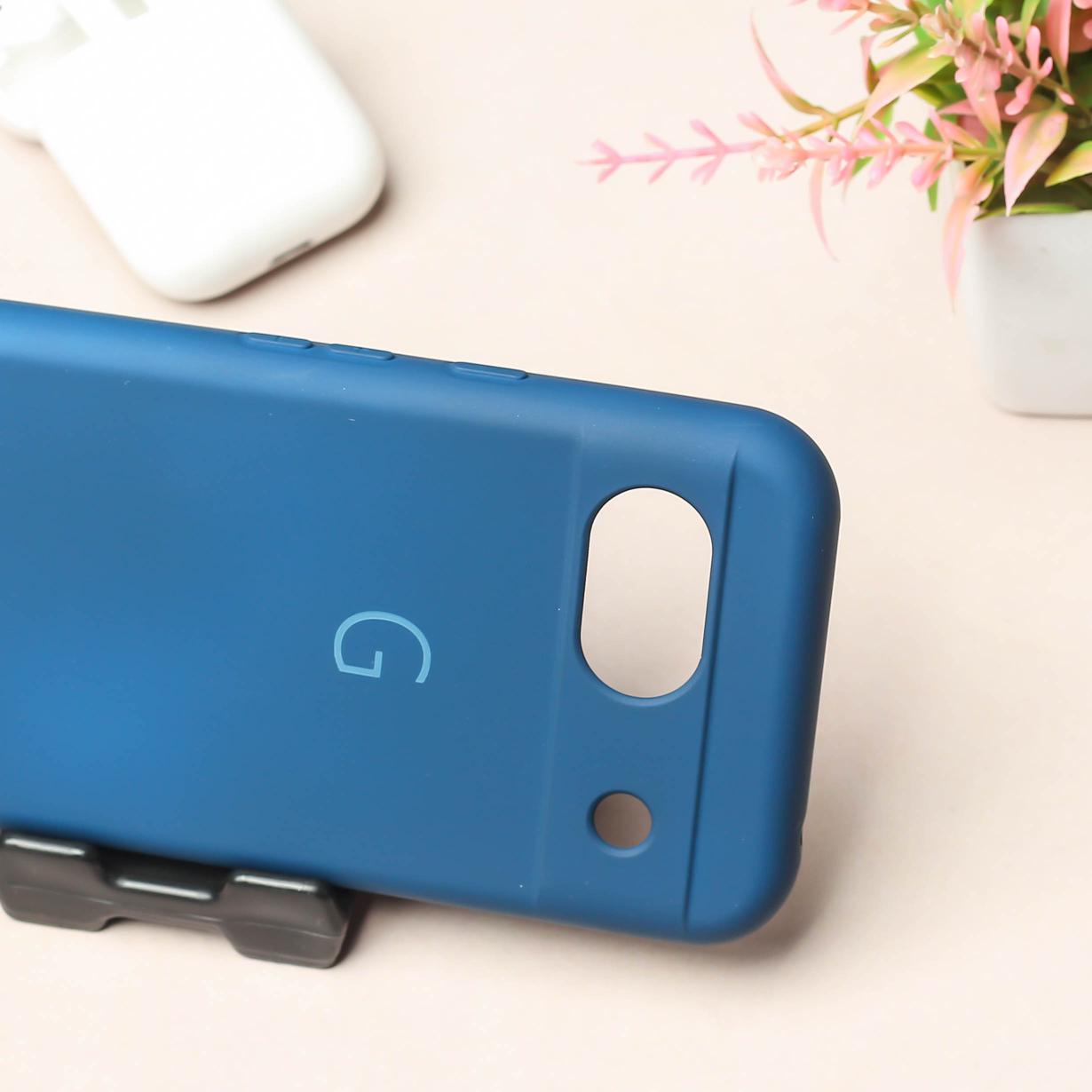 Blue Camera Original Silicone case for Google Pixel 8a