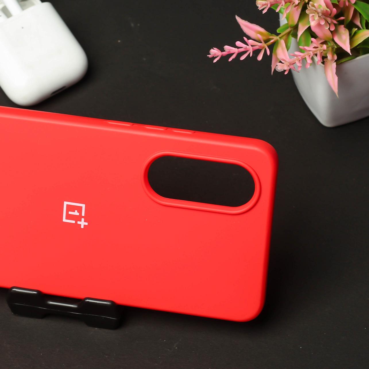 Red Original Silicone Case for Oneplus Nord CE 4 Lite 5G