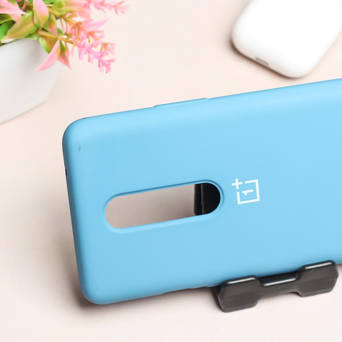 Sky Blue Original Silicone case for Oneplus 7 Pro