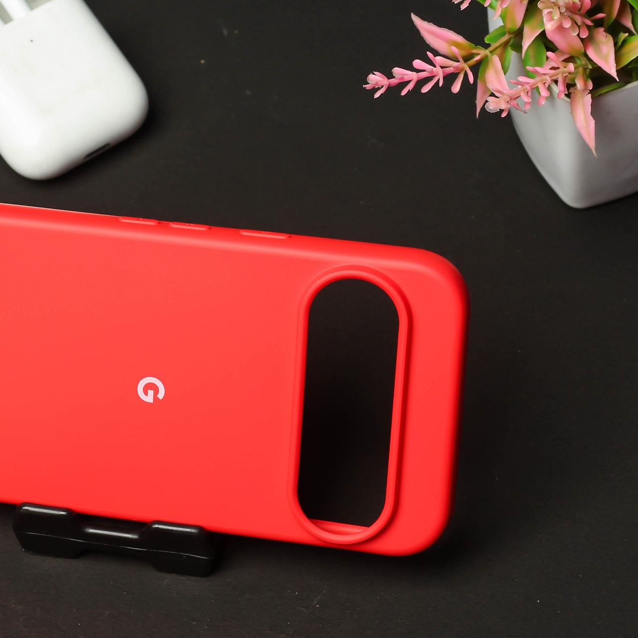 Red Original Silicone case for Google Pixel 9