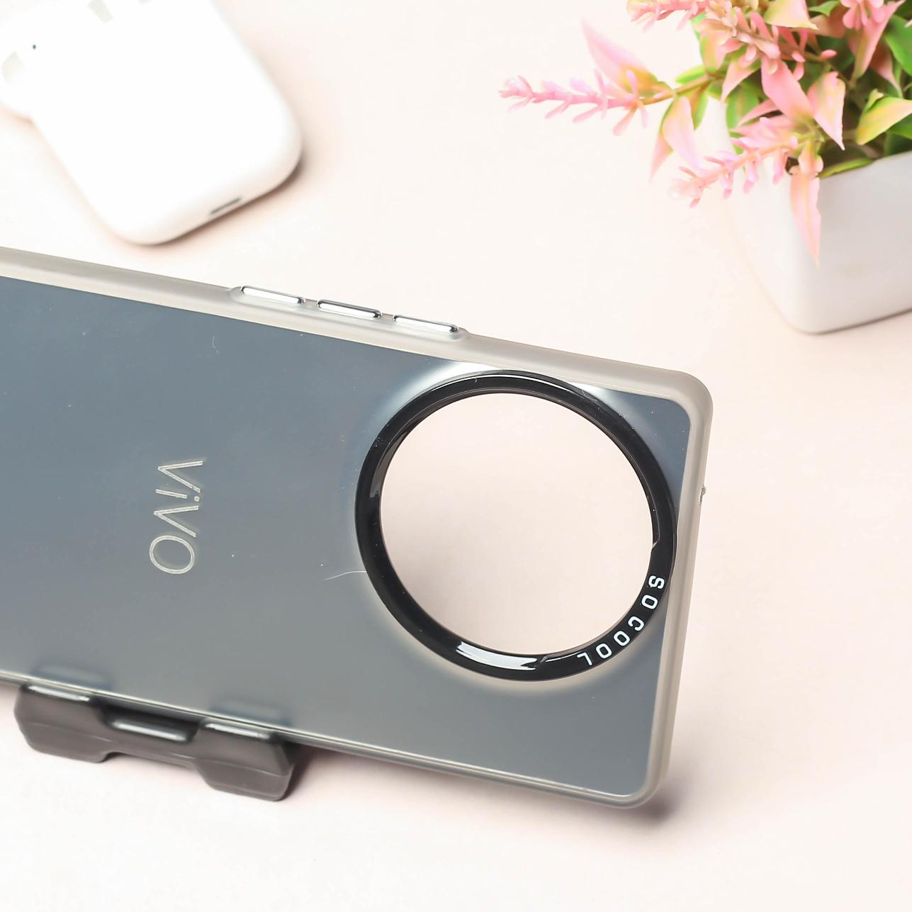 Grey Rgiem Slim Slicone Non-Yellowing Protective Case for Vivo V30E