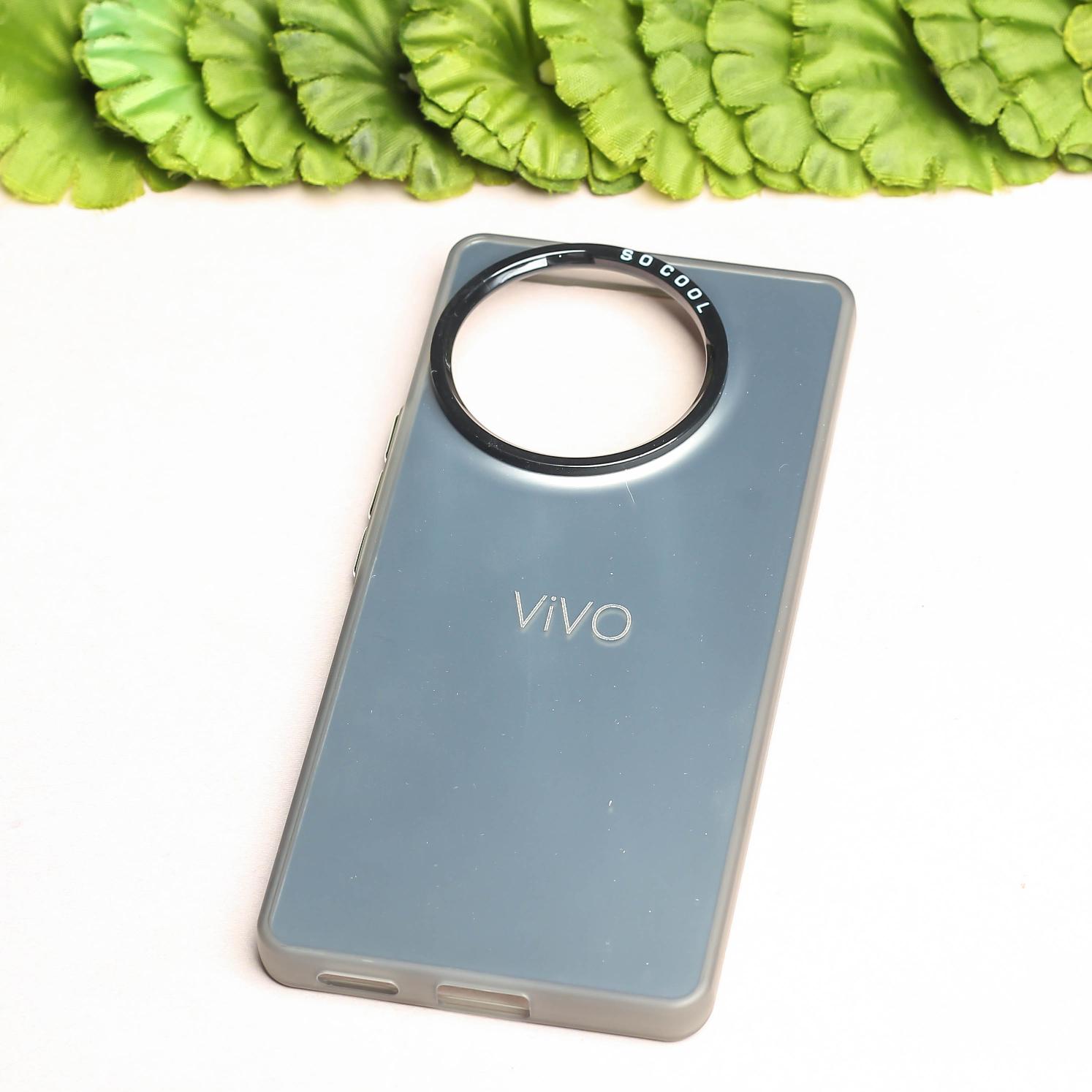 Grey Rgiem Slim Slicone Non-Yellowing Protective Case for Vivo V30E