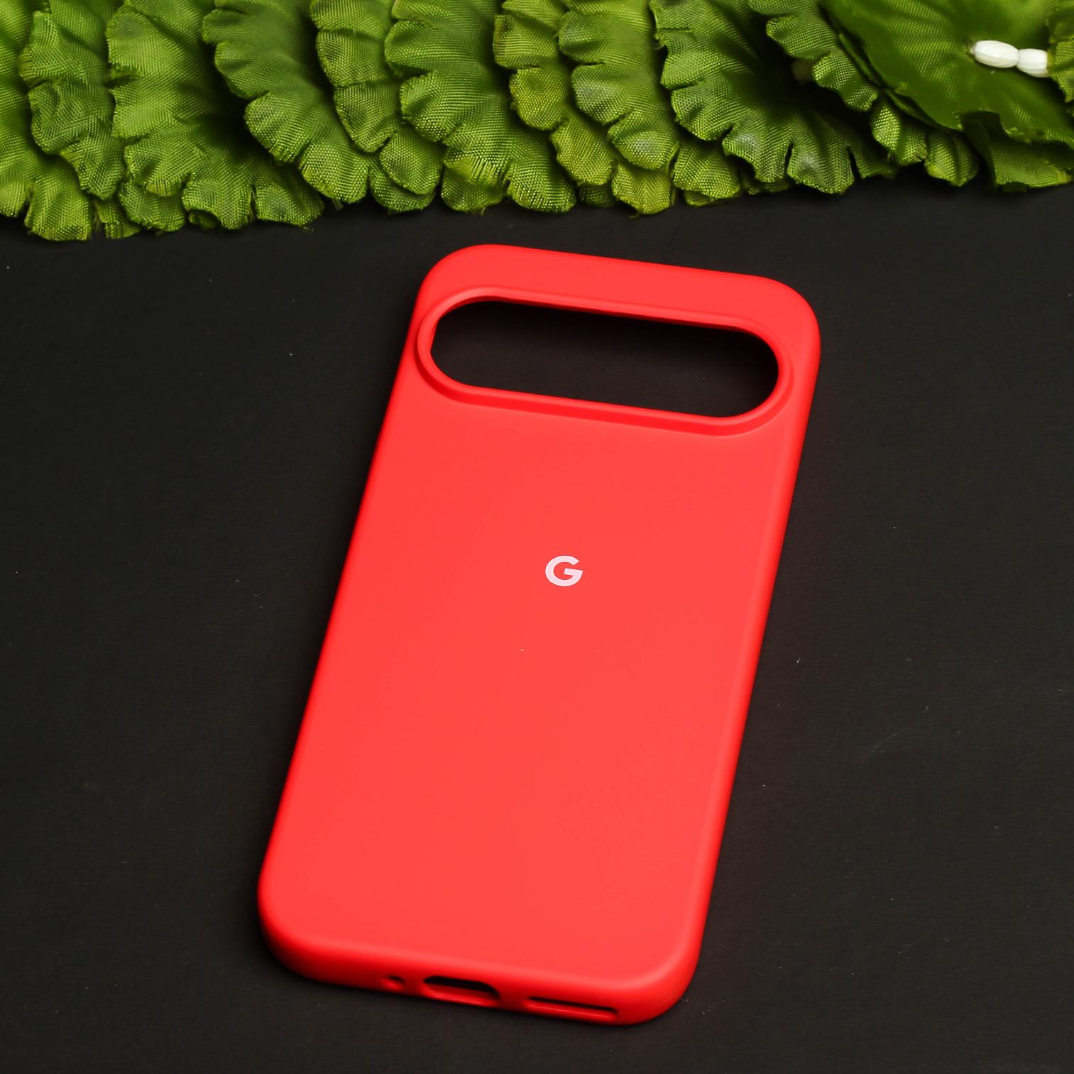 Red Original Silicone case for Google Pixel 9 Pro