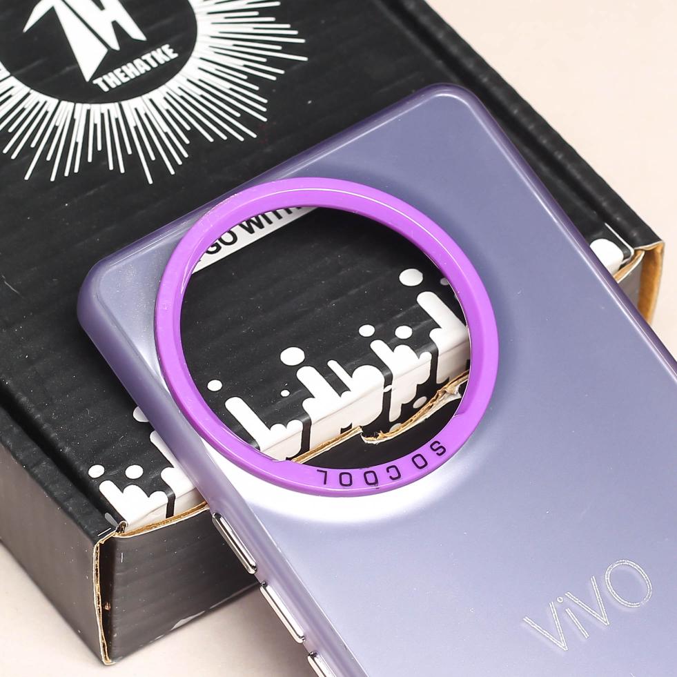 Purple Rgiem Slim Slicone Non-Yellowing Protective Case for Vivo V30E