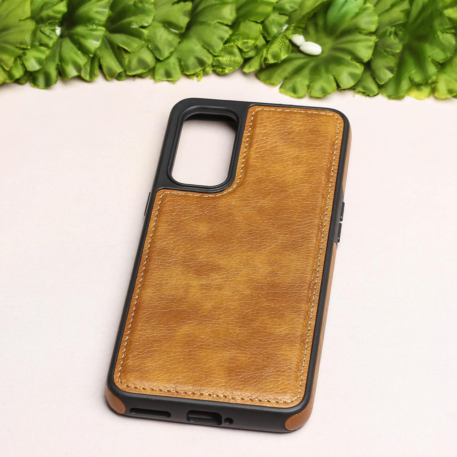 Puloka Brown Leather Case for Oneplus Nord 2