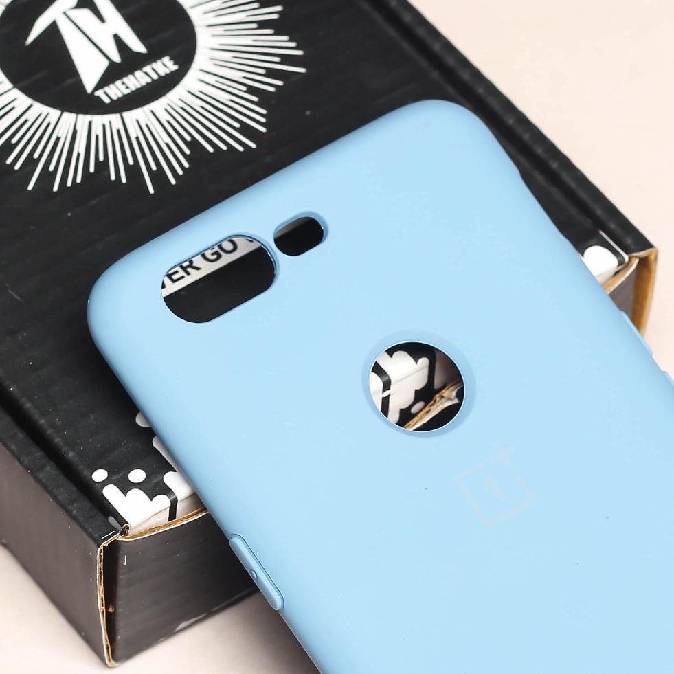 Sky Blue Camera Original Silicone Case for Oneplus 5T