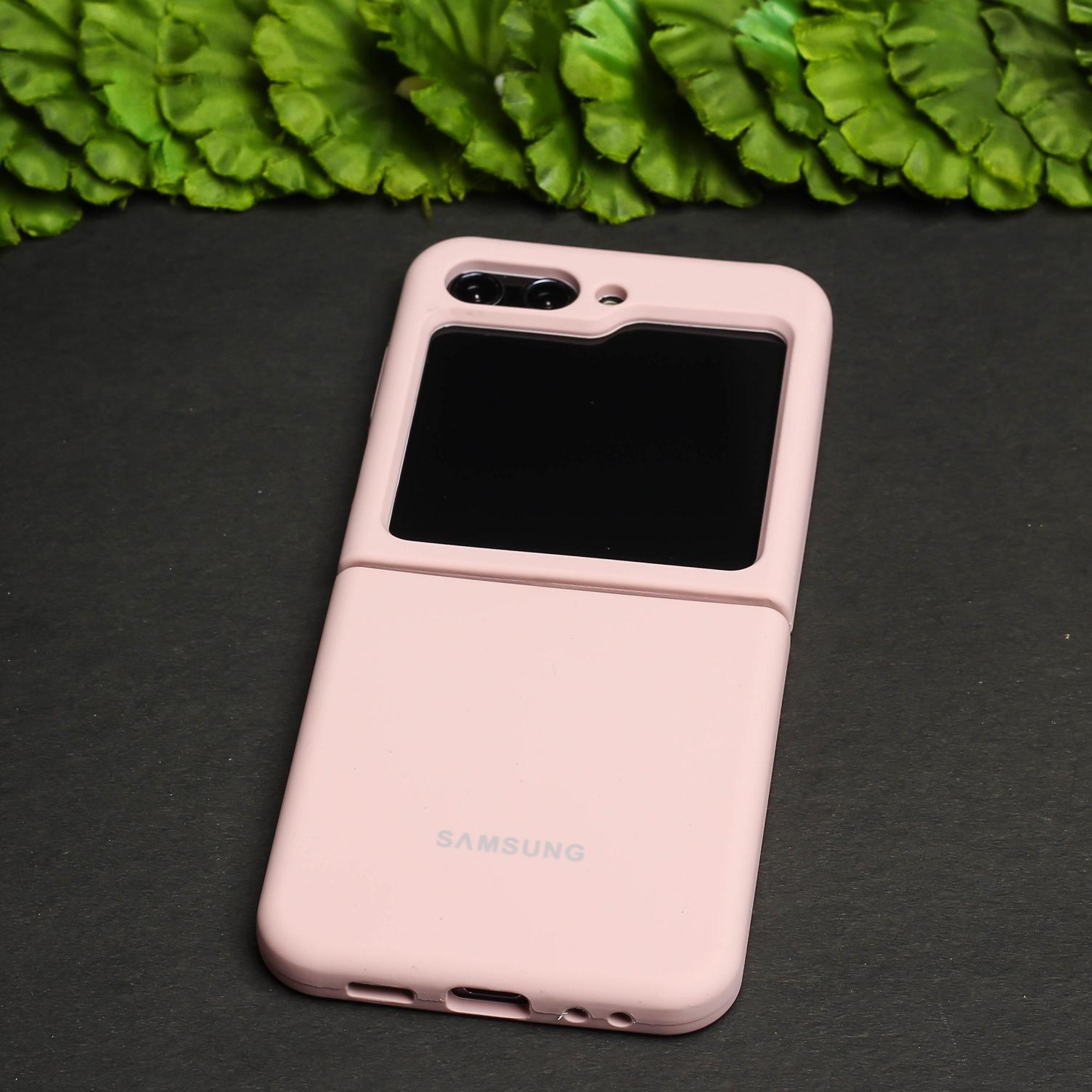 Pink Original Silicone case for Samsung Galaxy Z FLIP 5