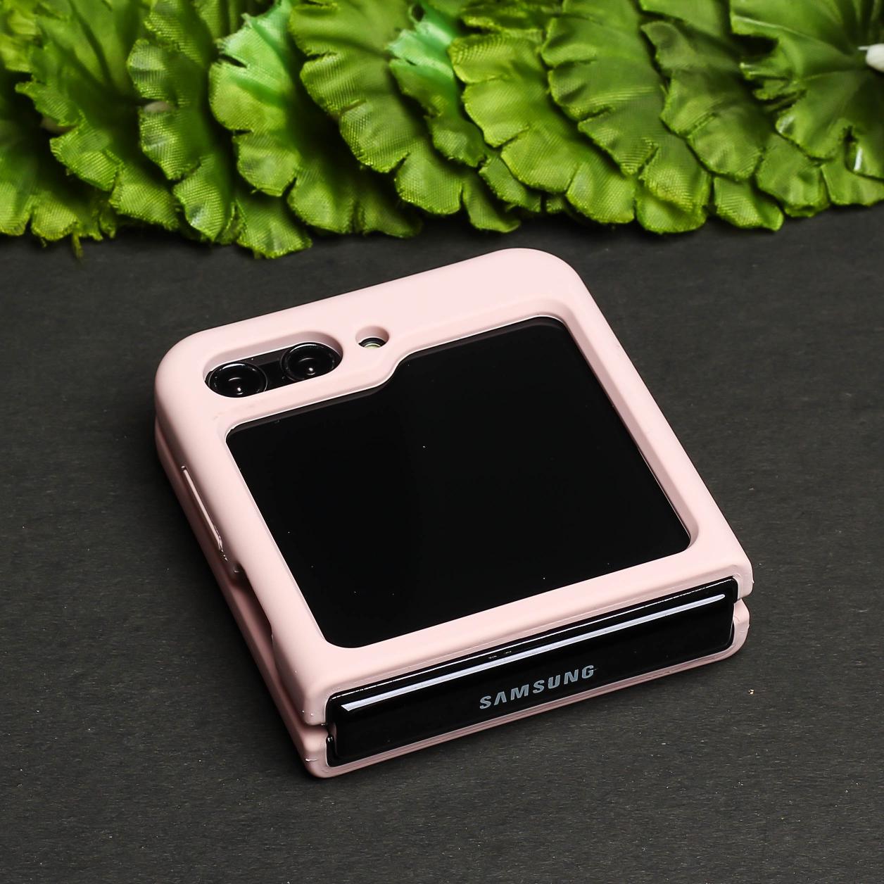 Pink Original Silicone case for Samsung Galaxy Z FLIP 5