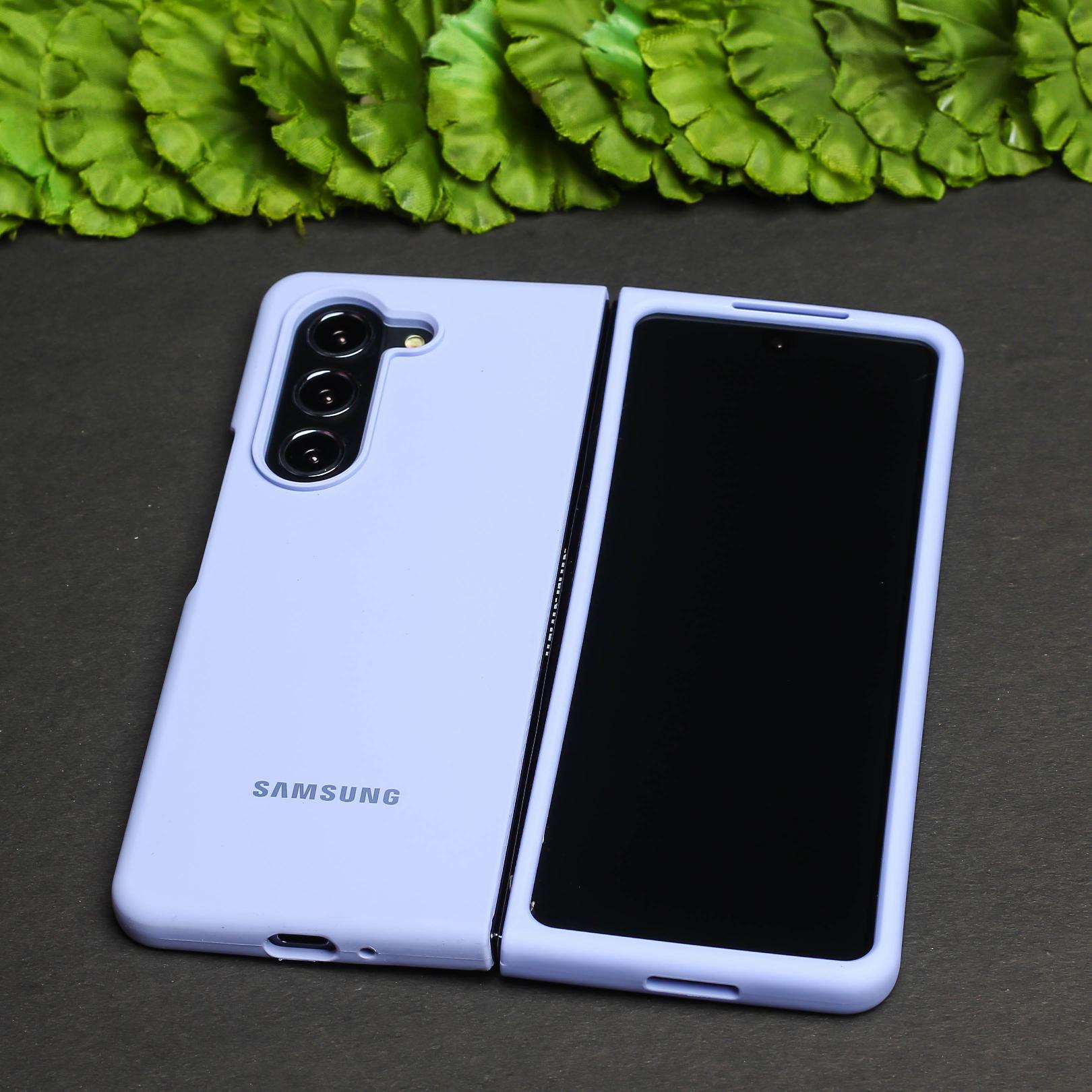 Purple Original Silicone case for Samsung Z Fold 5 5G