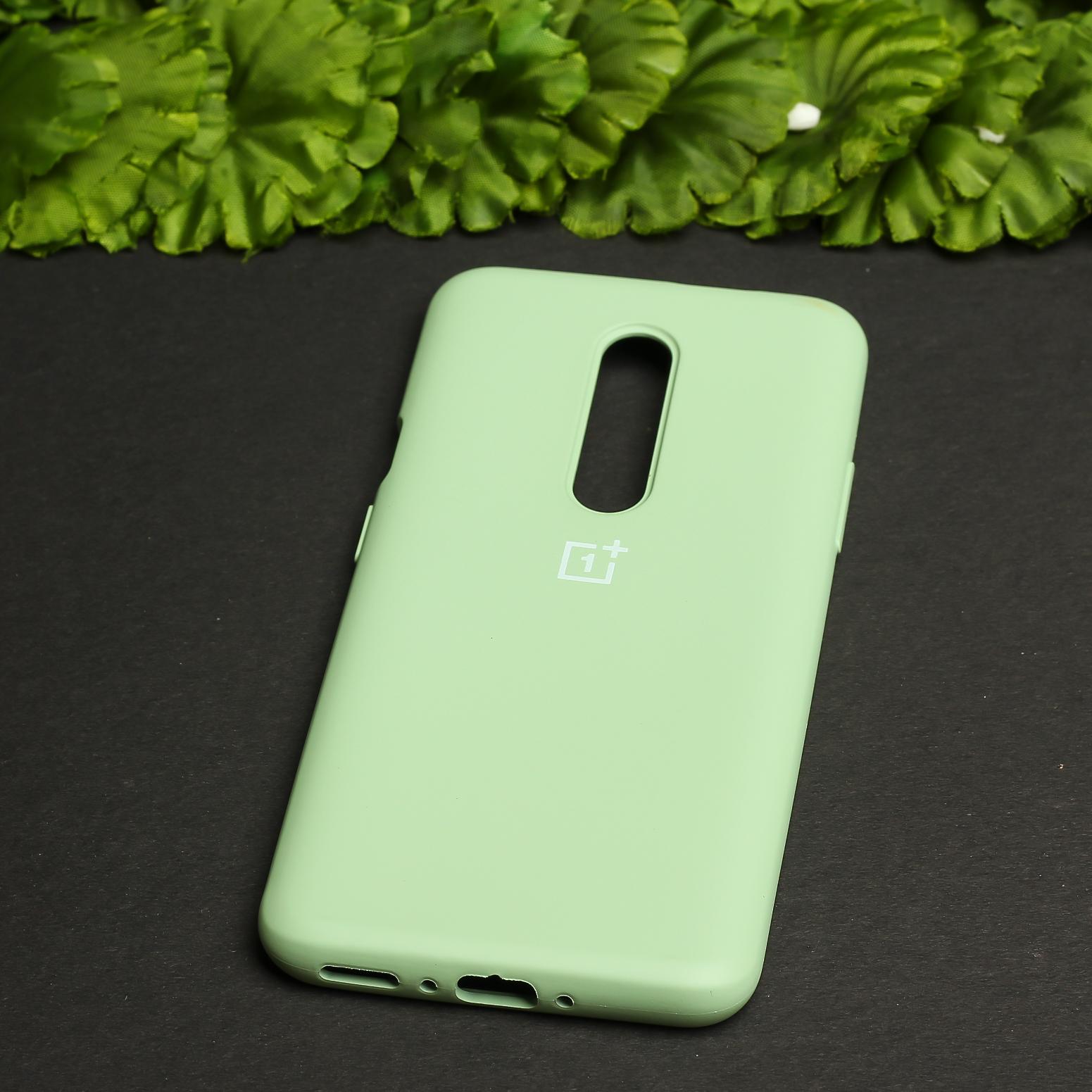 Light Green Original Silicone case for Oneplus 7 Pro