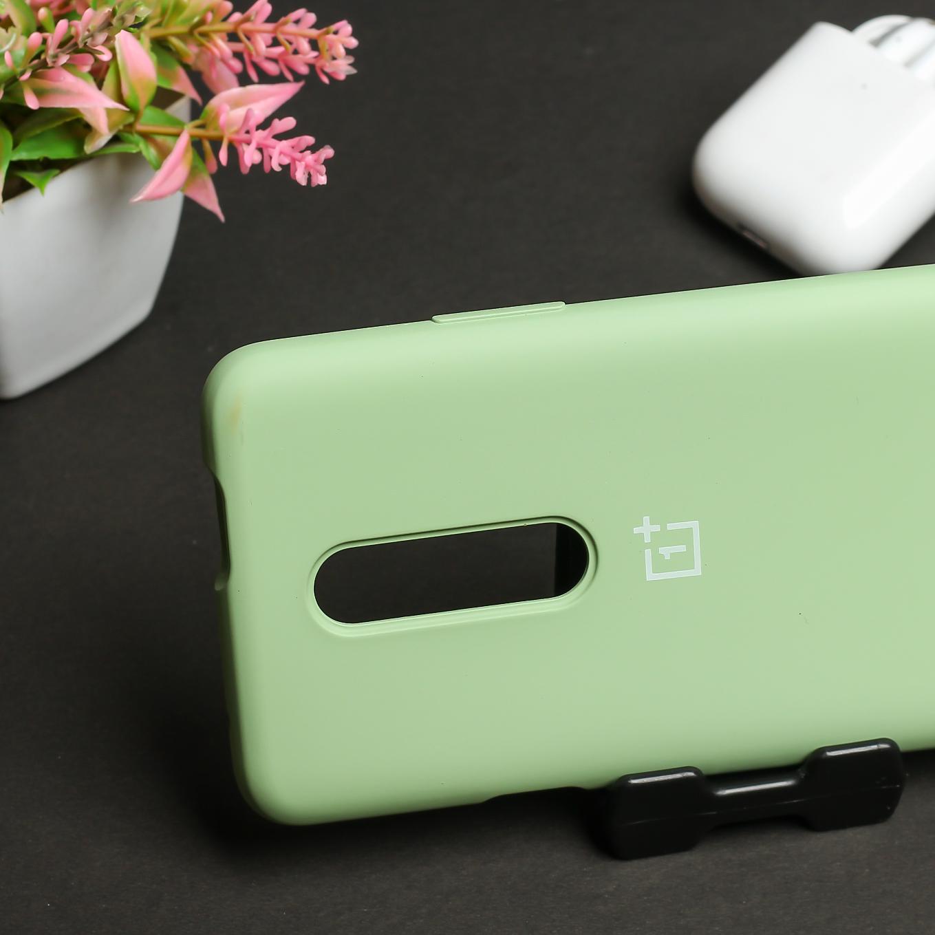 Light Green Original Silicone case for Oneplus 7 Pro
