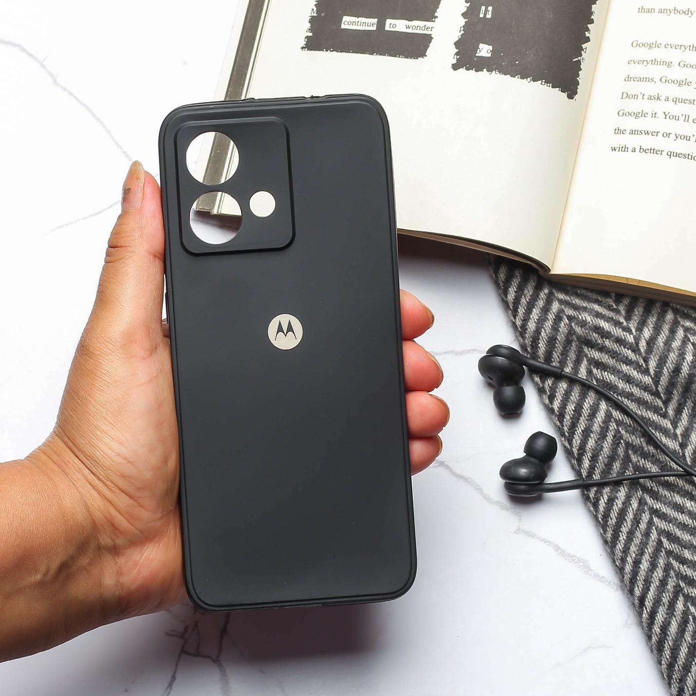 Black Candy silicone Case for Motorola G84