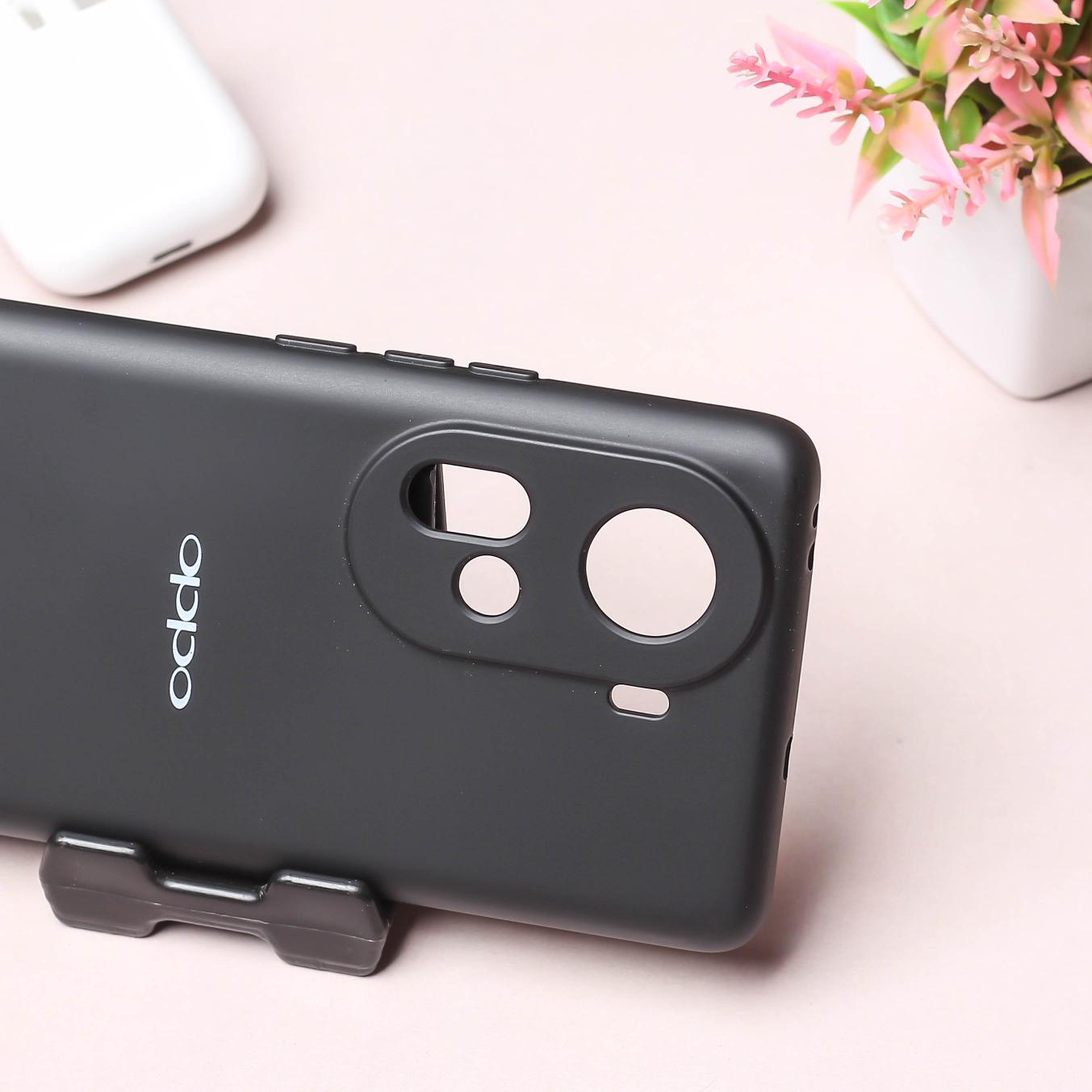 Black Camera Original Silicone case for Oppo Reno 11