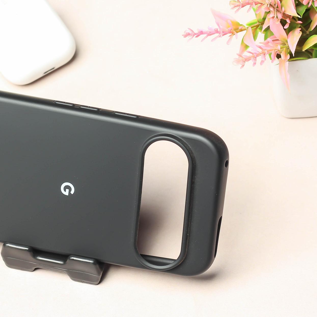 Black Original Silicone case for Google Pixel 9