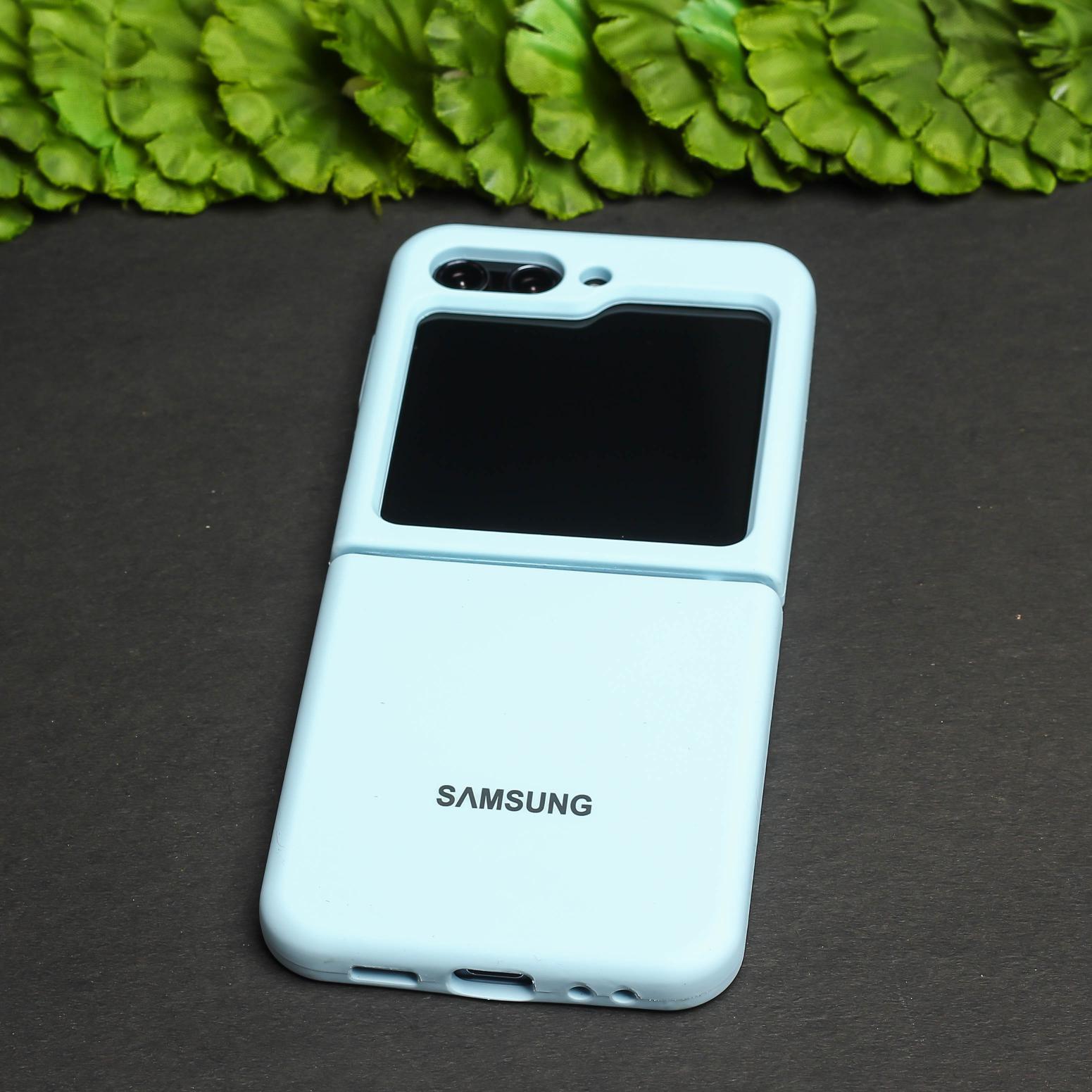 Light Blue Original Silicone case for Samsung Galaxy Z FLIP 5