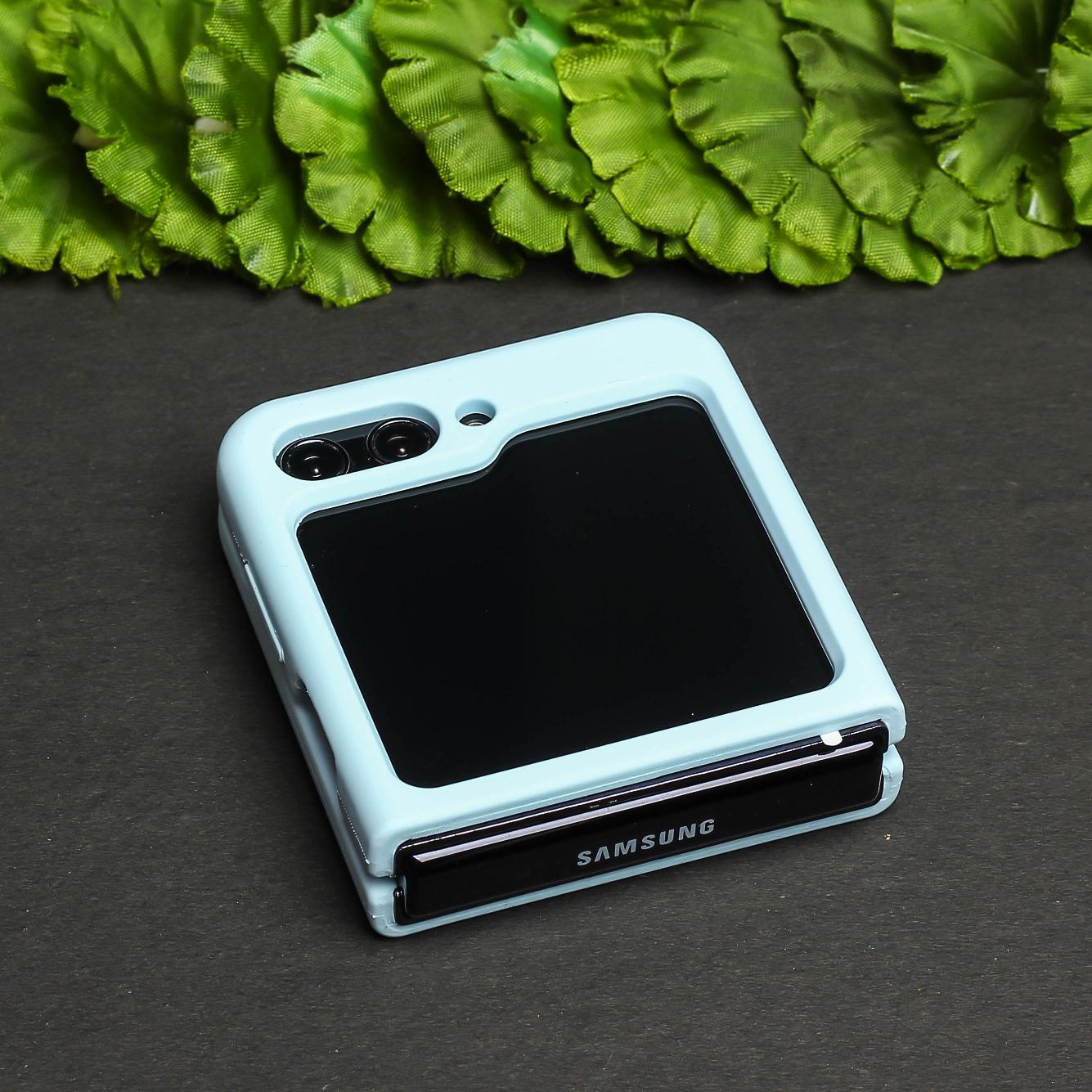 Light Blue Original Silicone case for Samsung Galaxy Z FLIP 5